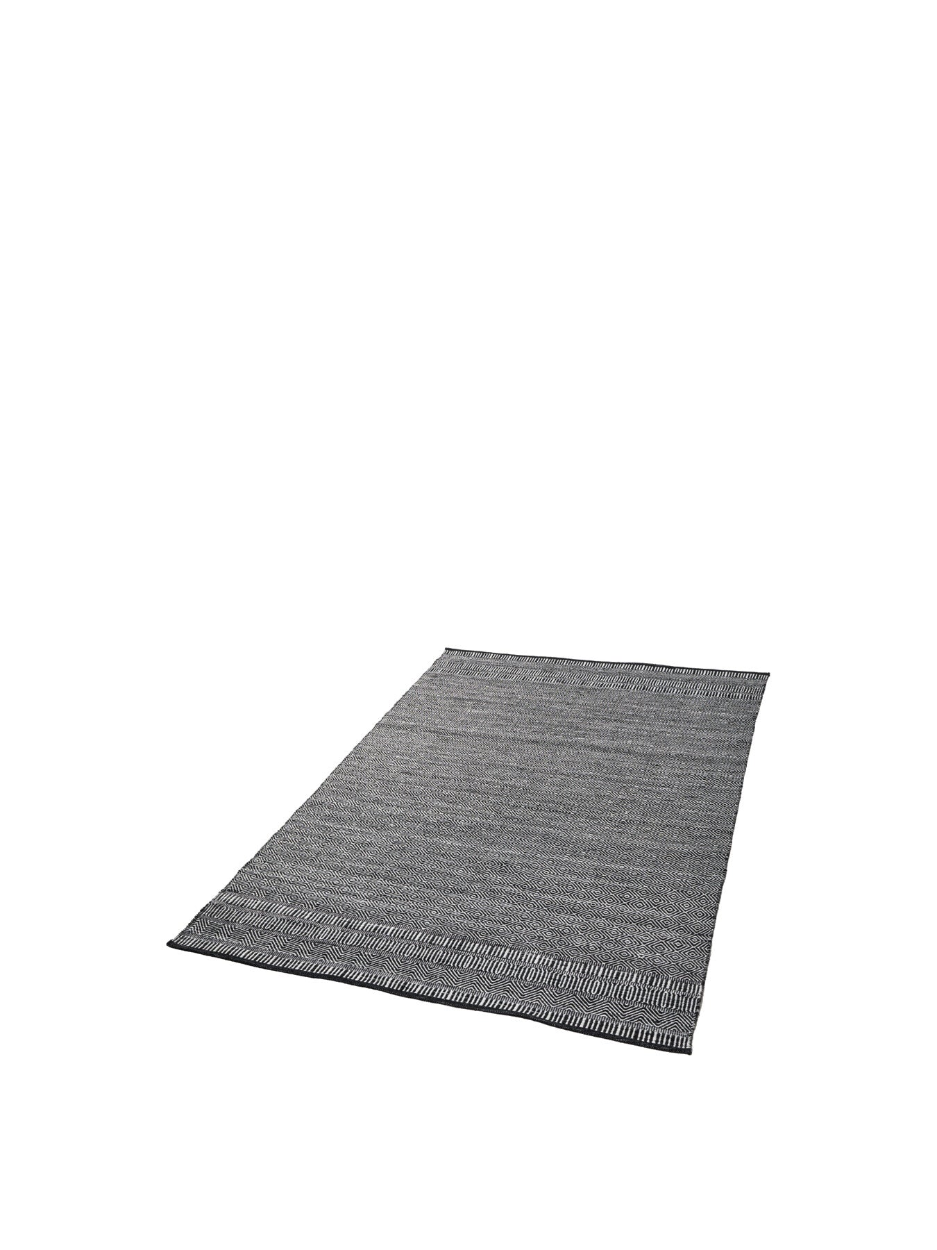 Indoor Outdoor Black and White Inca Design Rug 230cm x 160cm
