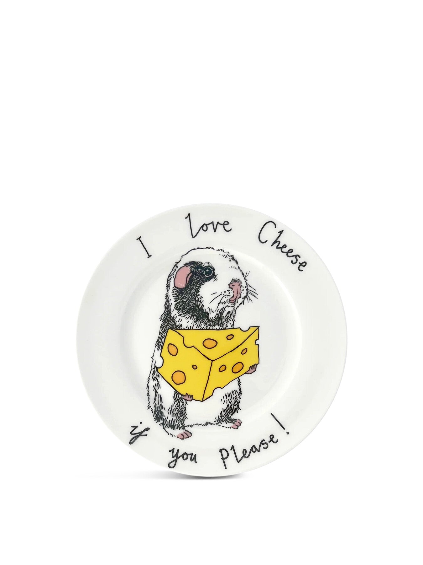 I Love Cheese If You Please Side Plate