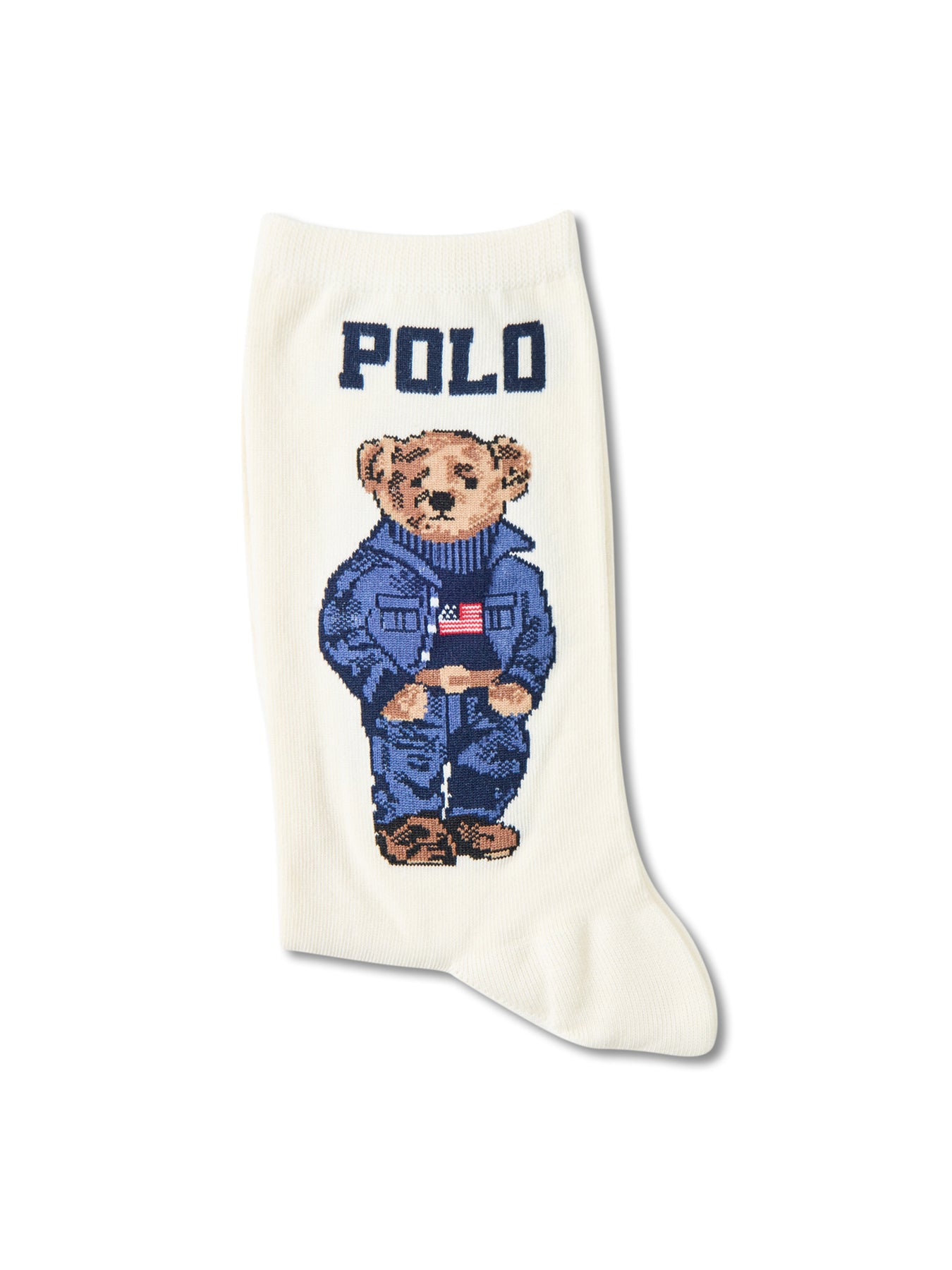 Bear Single Sock Cream