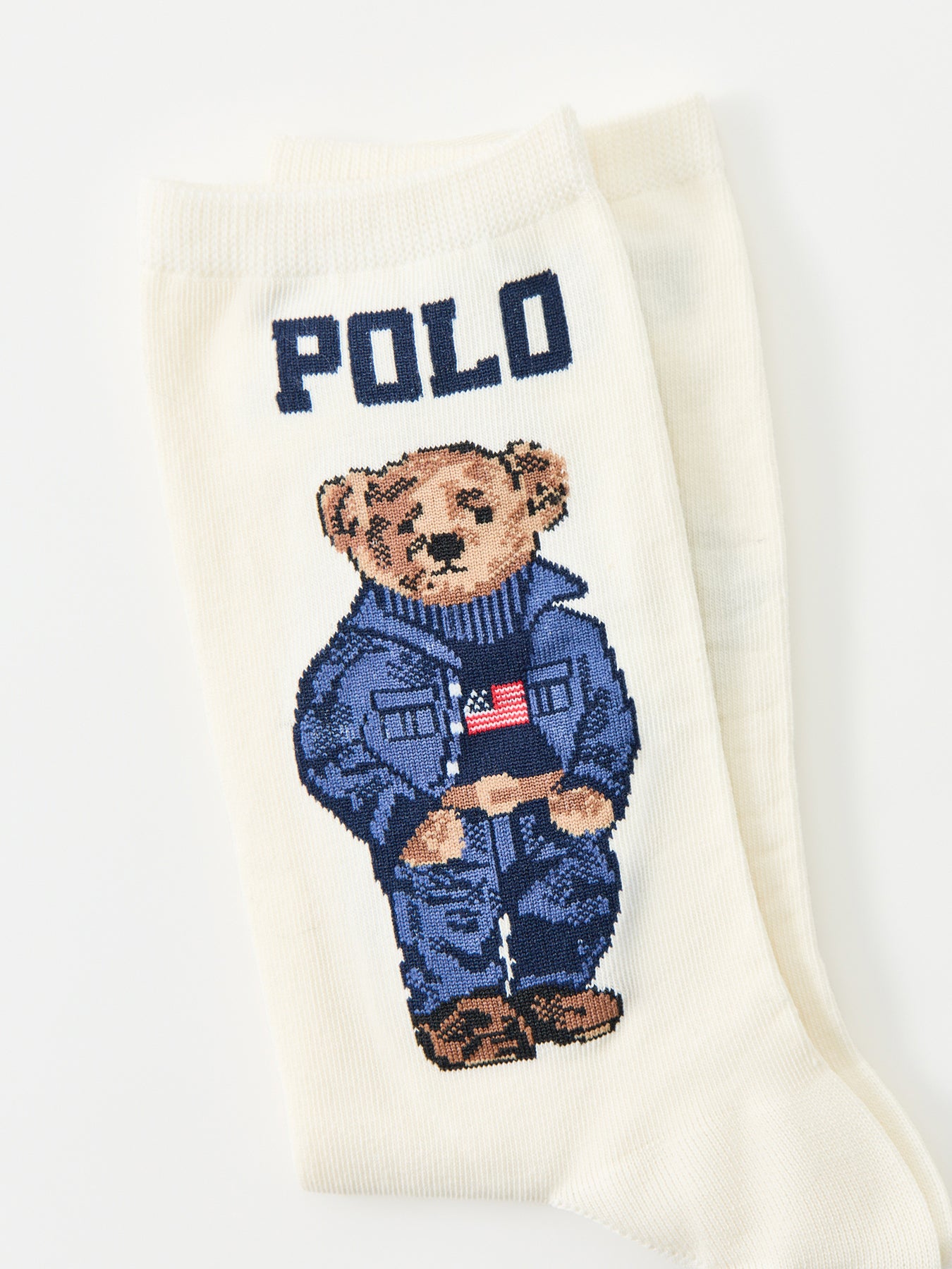 Bear Single Sock Cream