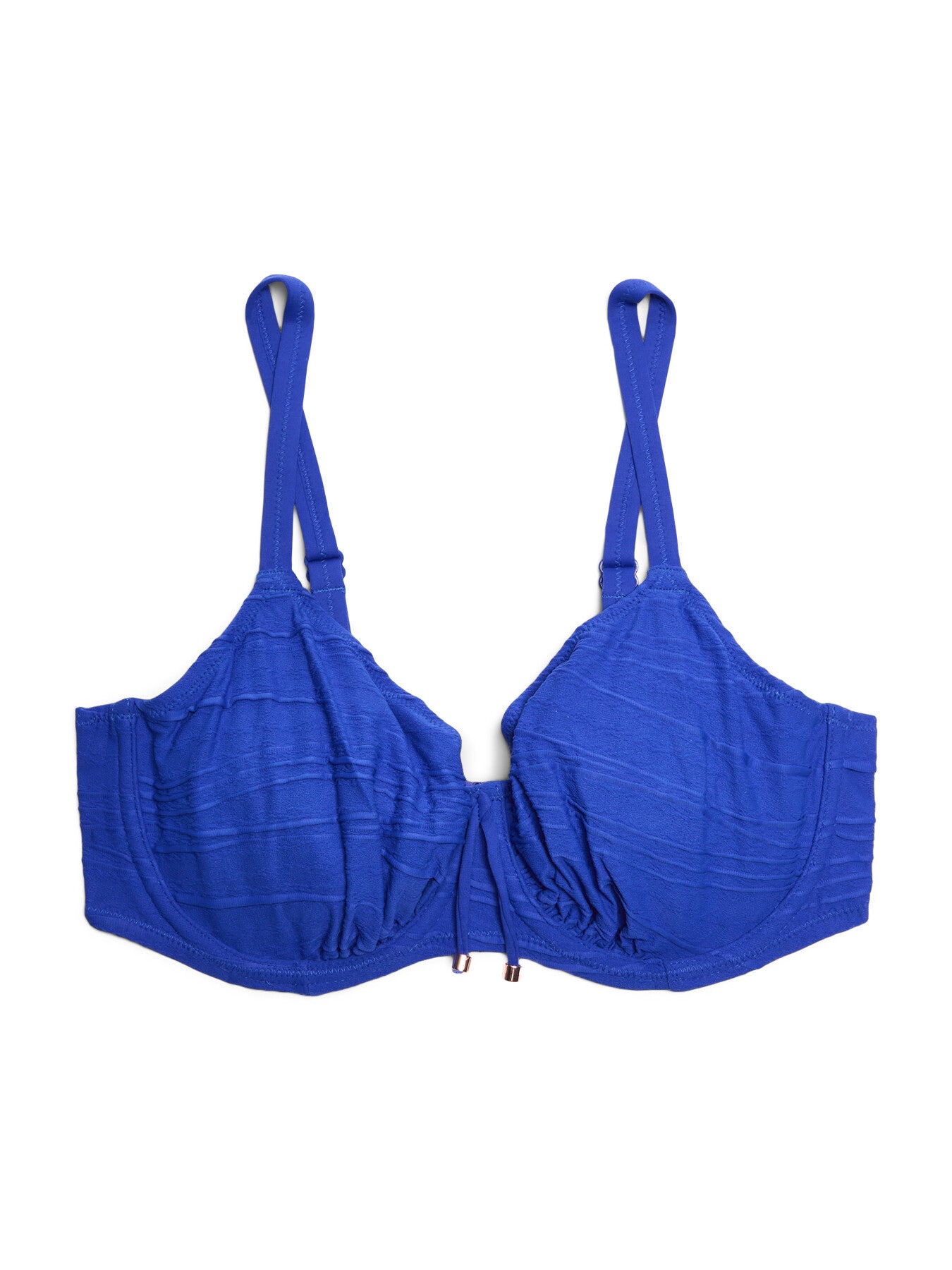 Beach Waves Under Wired Gathered Full Cup Bikini Top