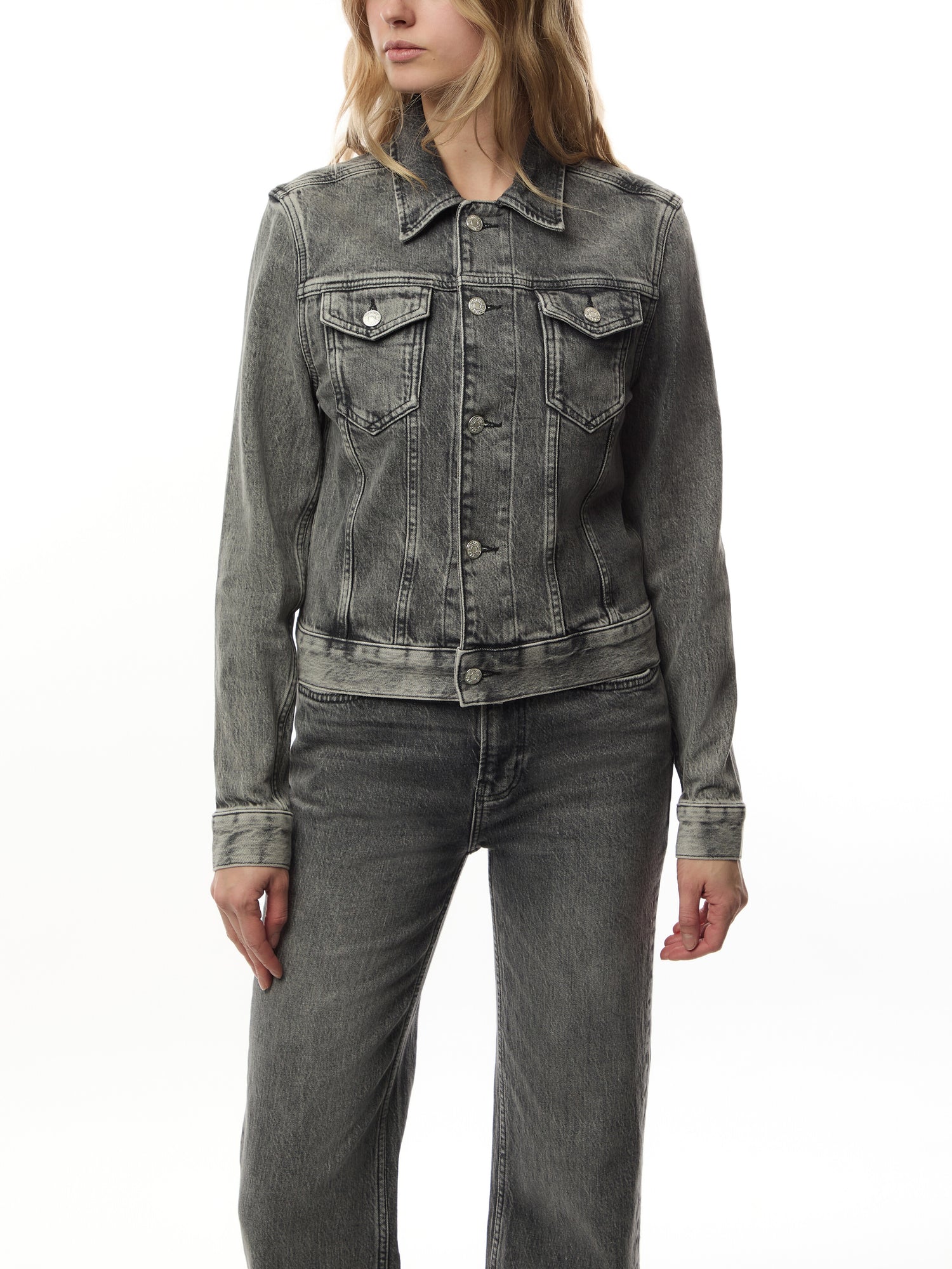 12 5 Oz Stretch Denim Jacket Multi Grey