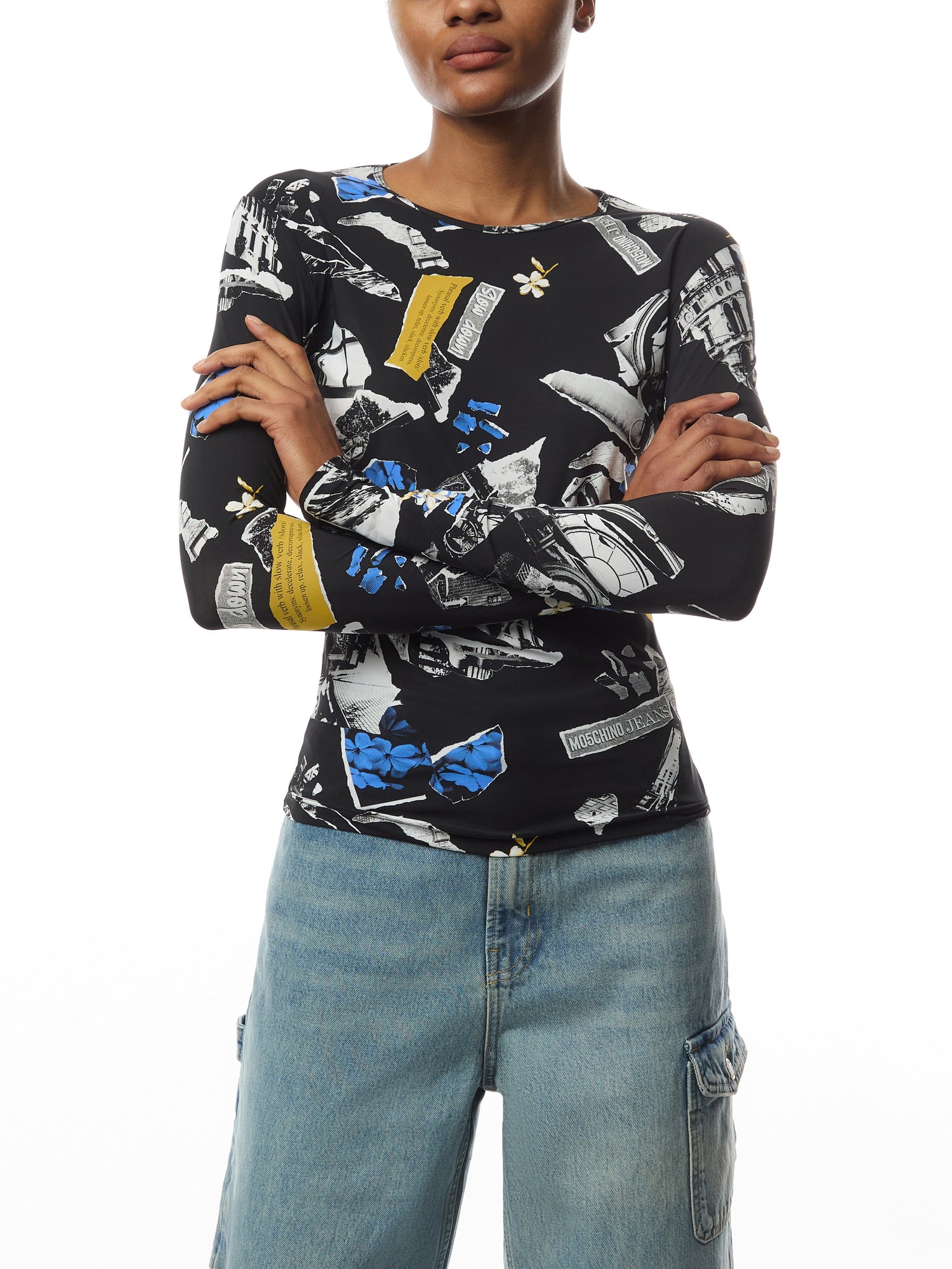 Punk Print Lycra Longsleeve T-Shirt