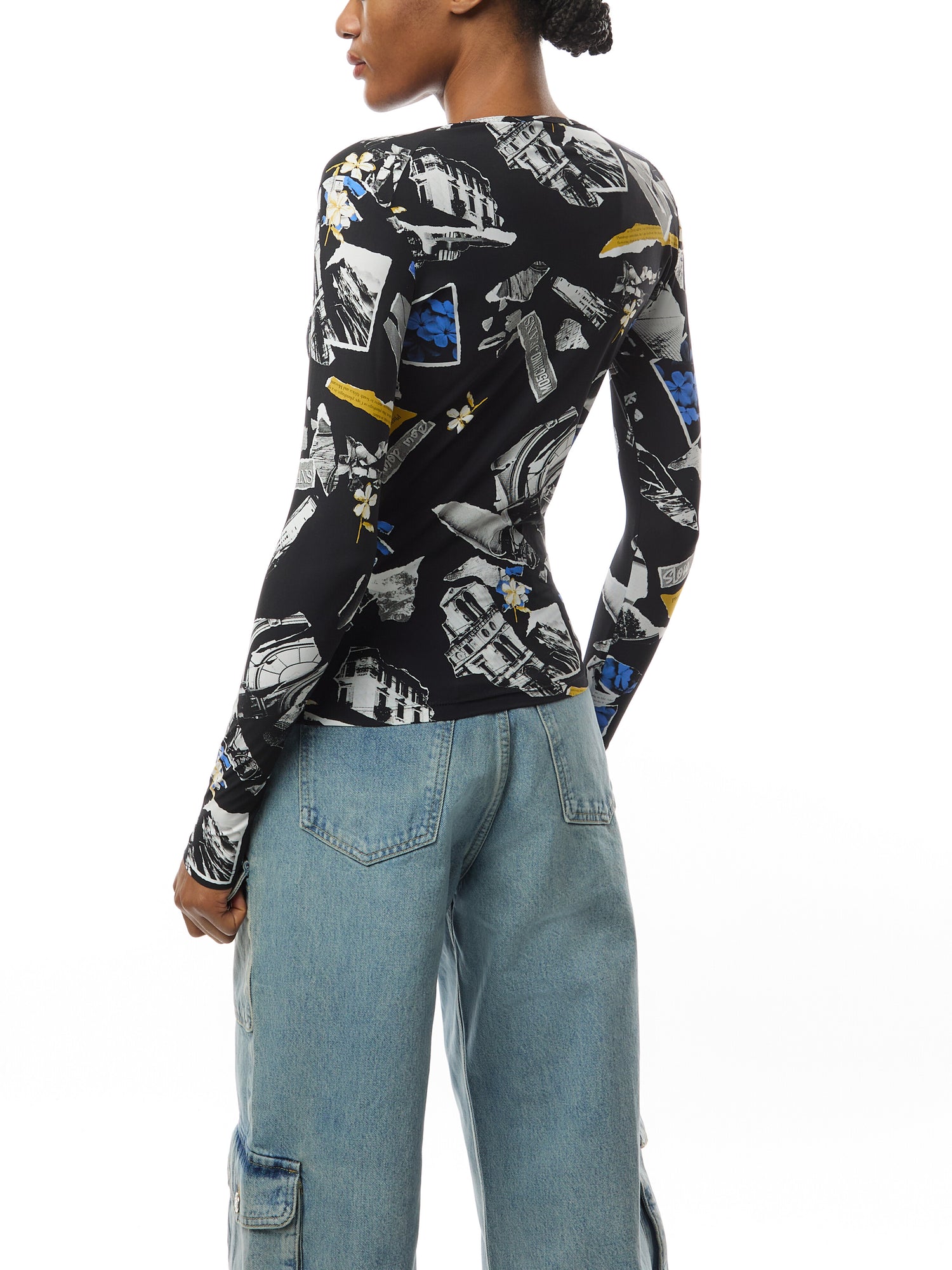 Punk Print Lycra Longsleeve T-Shirt