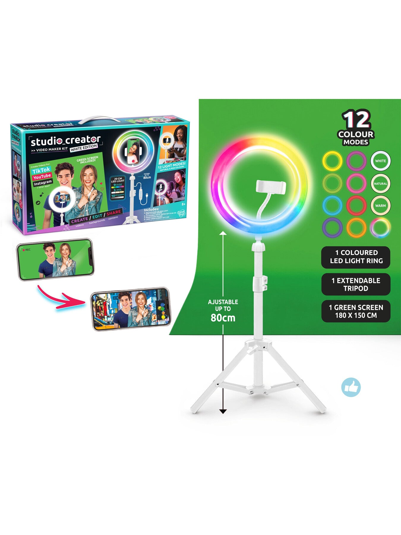 Studio Creator Video Maker Kit White Edition