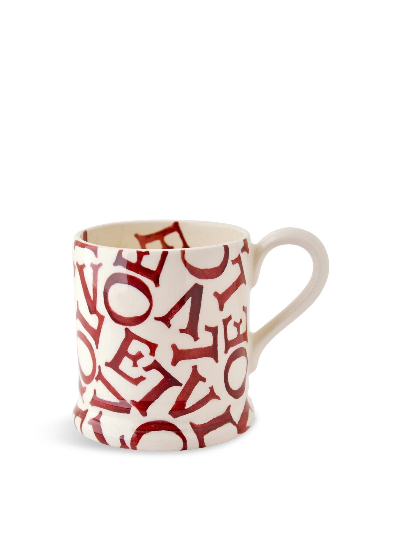 L.O.V.E Polka Red 1/2 Pint Mug