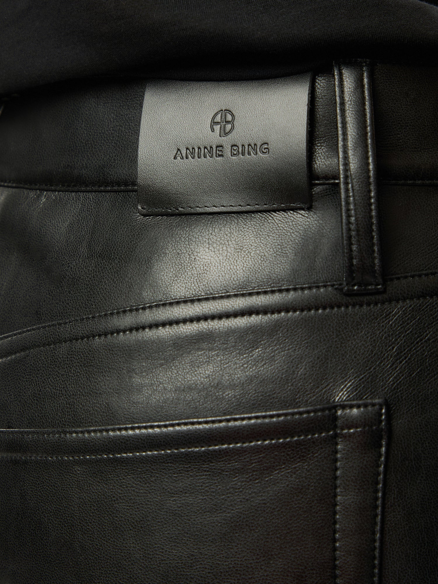 Bruno Pant - Black Recycled Leather