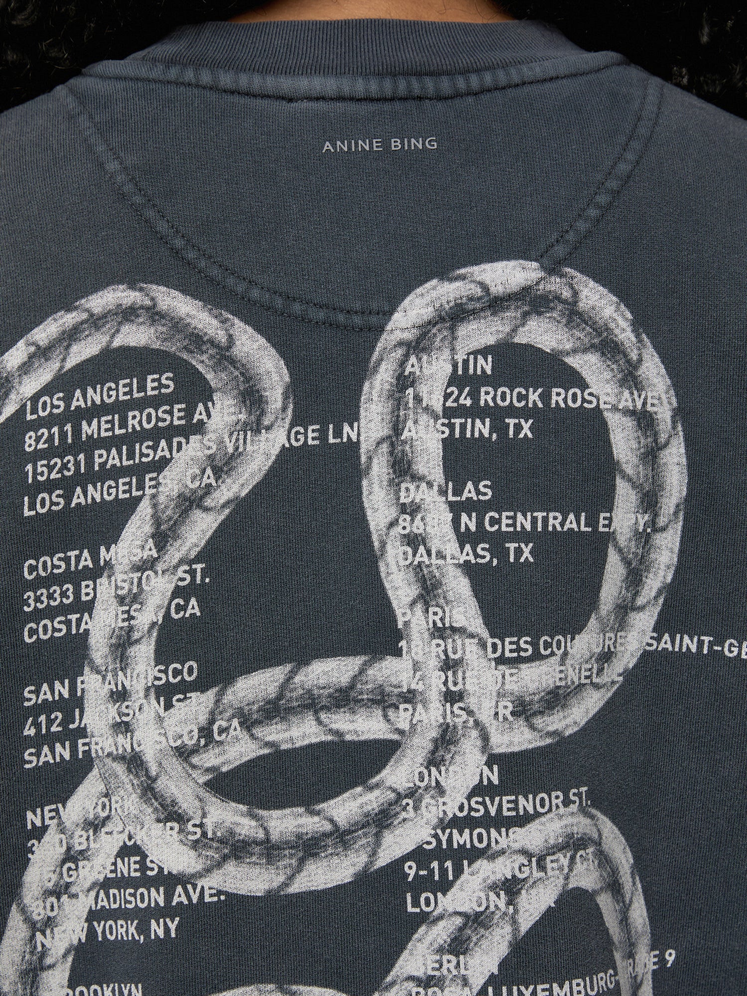 Jaci Sweatshirt Twisted Snake - Washed Black