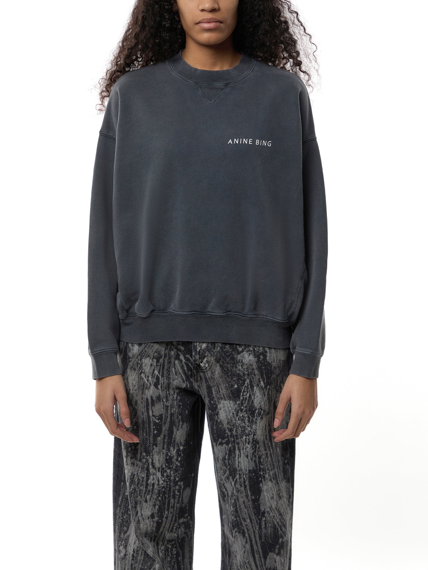 Jaci Sweatshirt Twisted Snake - Washed Black