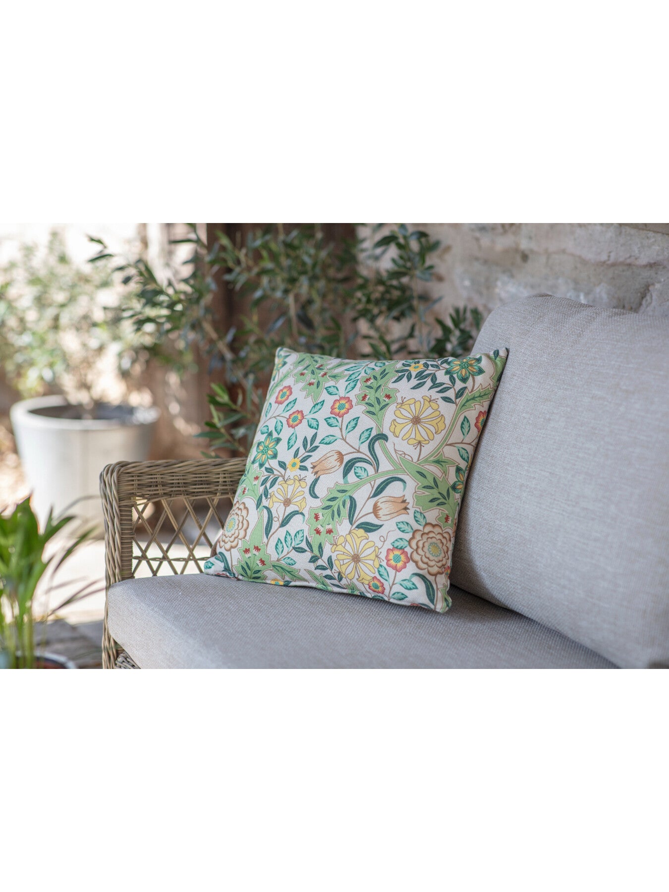 RHS Bright Wildflower Square Scatter Cushion