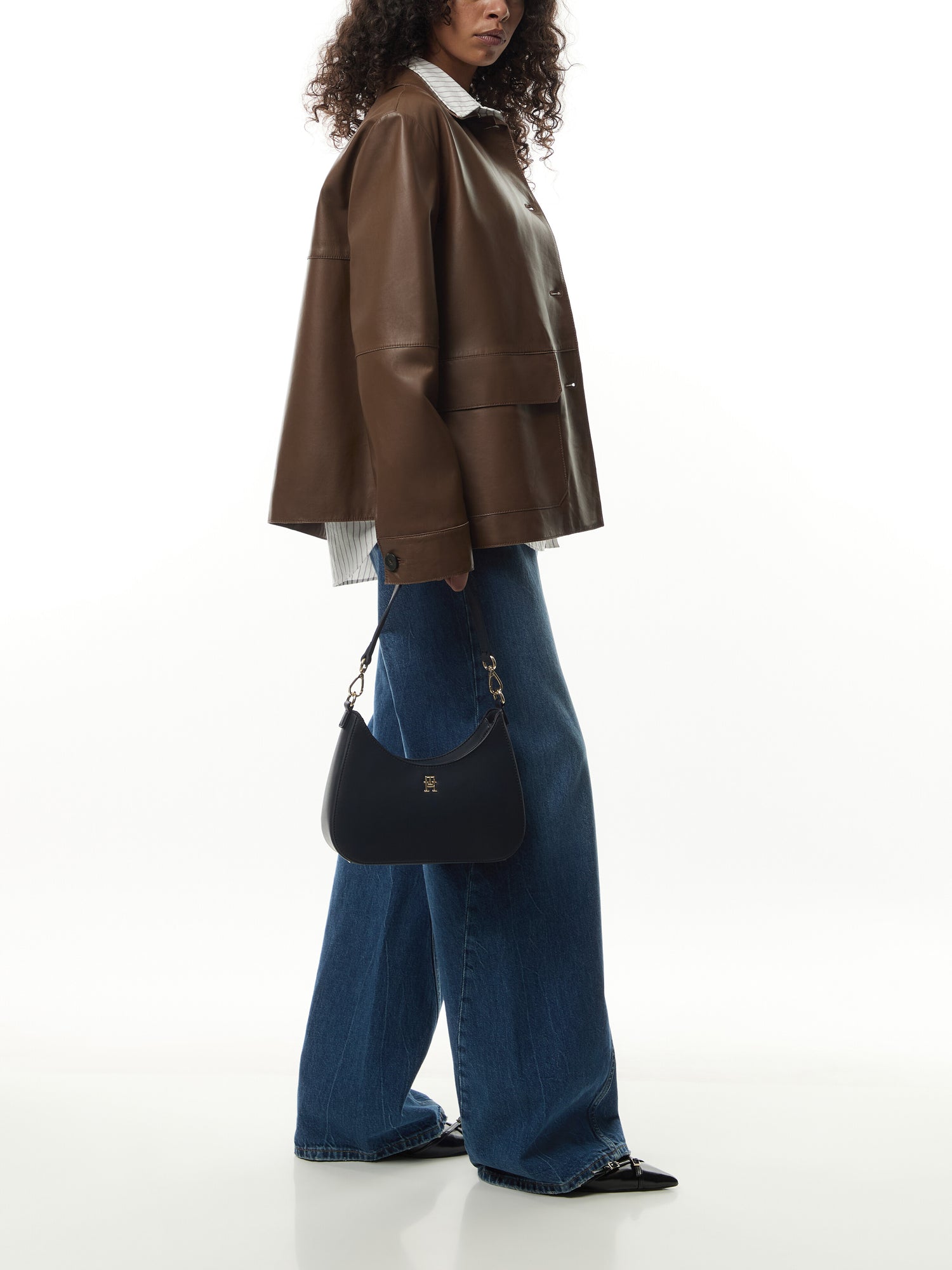 TH Monogram Plaque Shoulder Bag