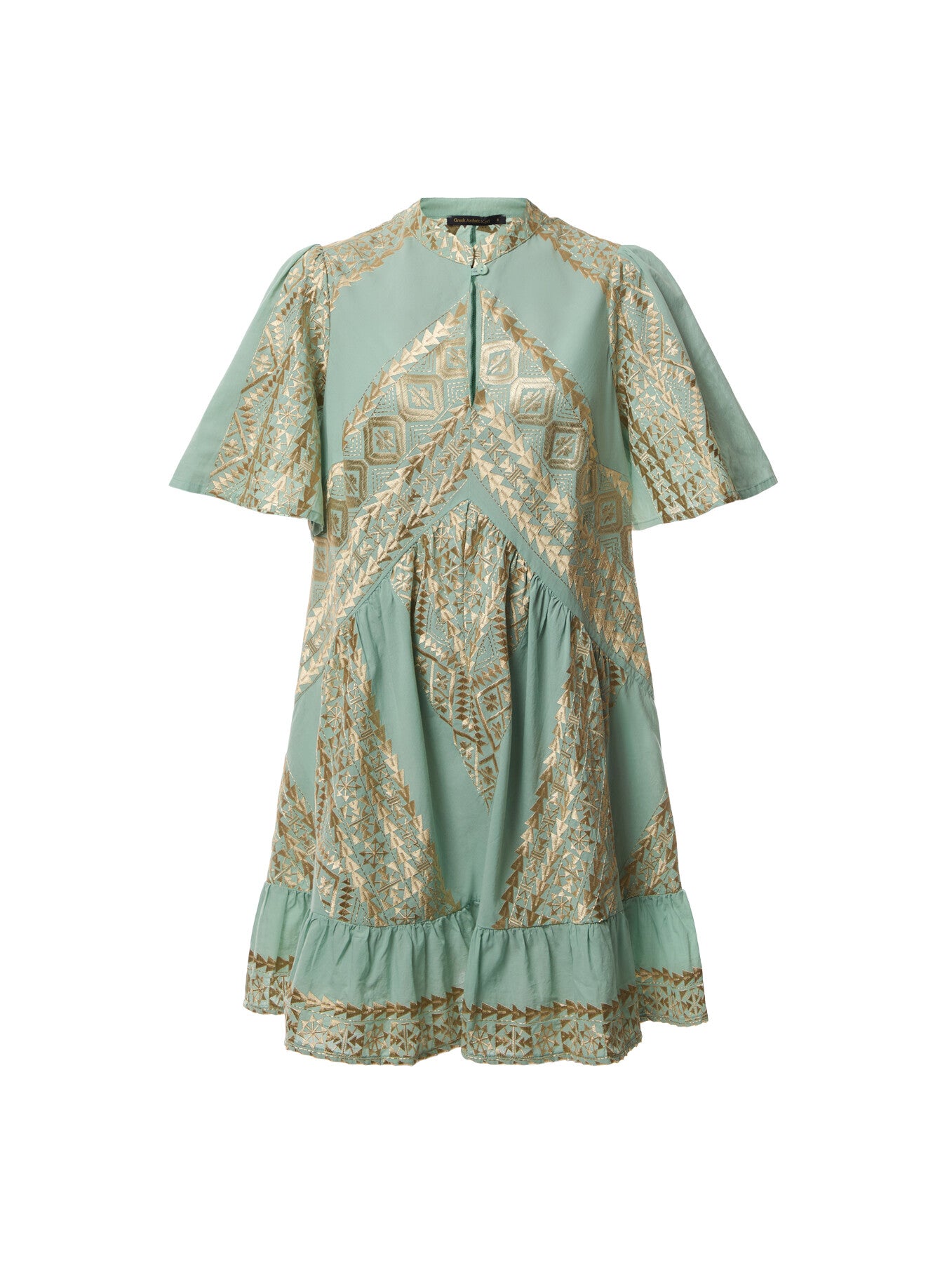 Classic Triangle Collar Mini Dress