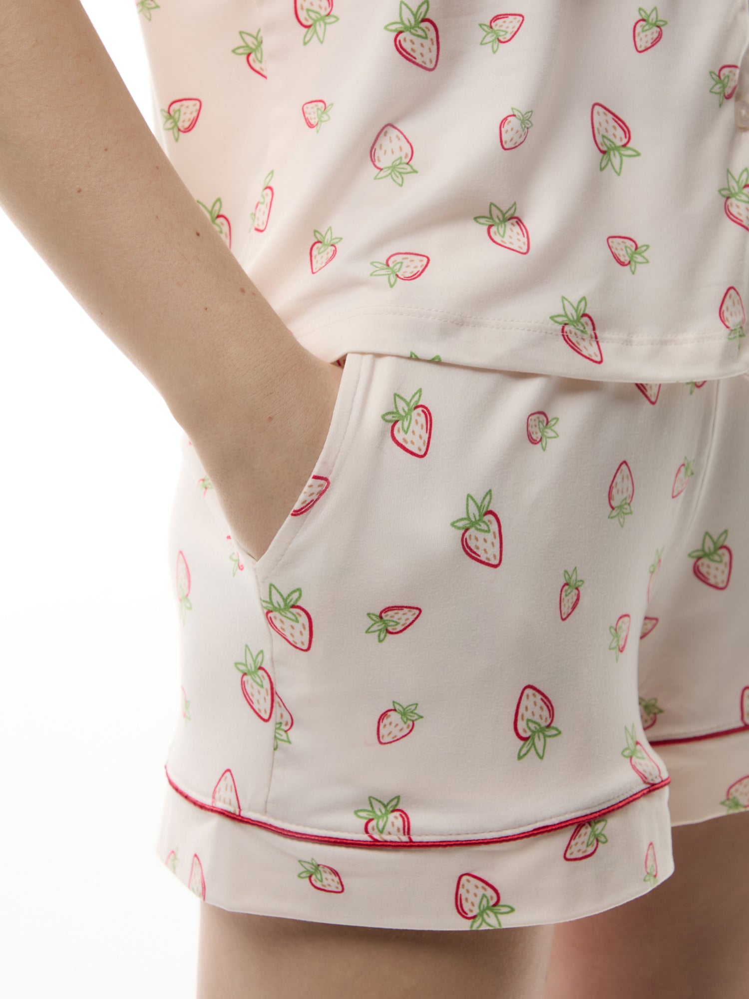 Strawberry Print Short Pyjama Set