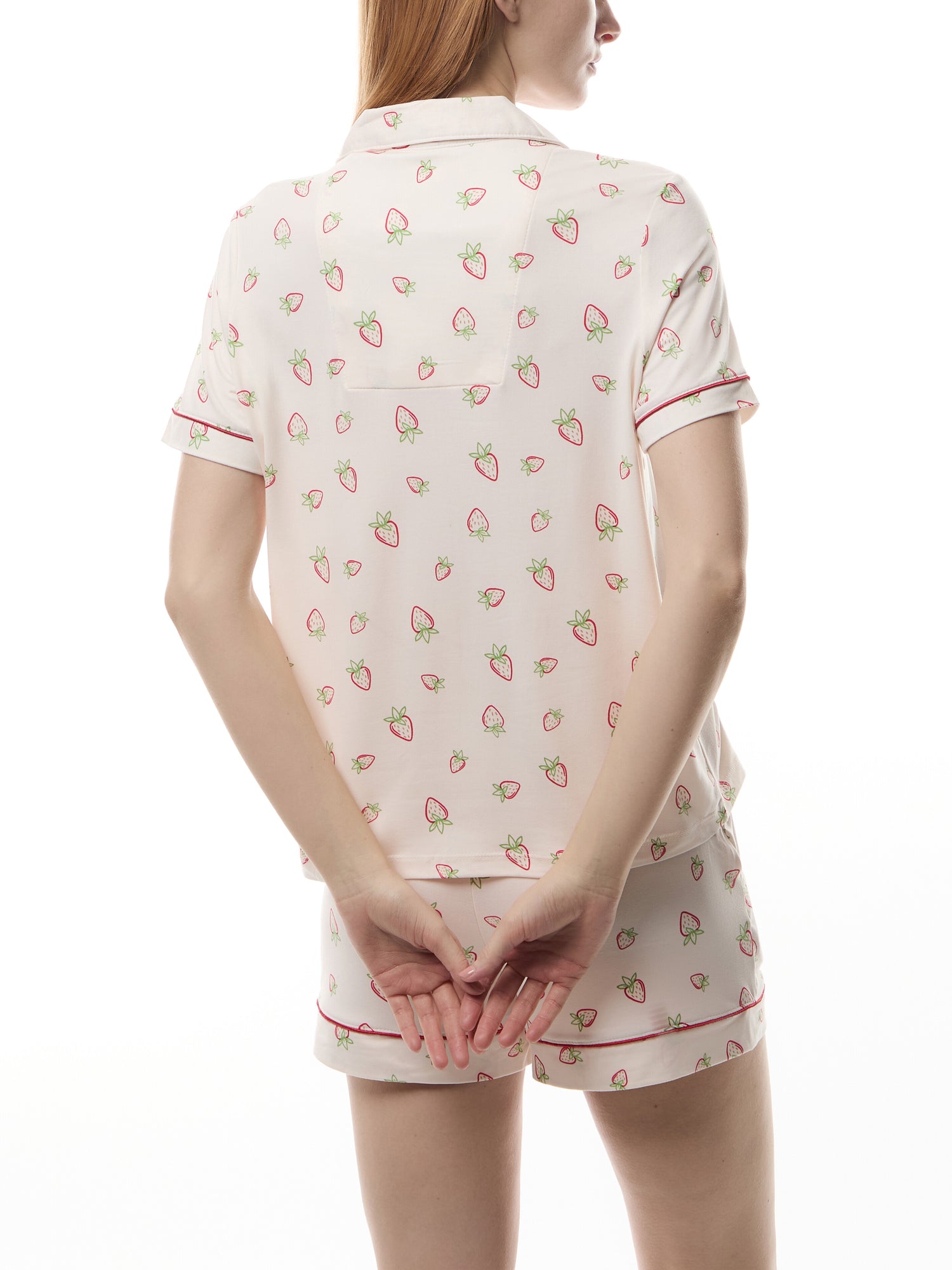 Strawberry Print Short Pyjama Set