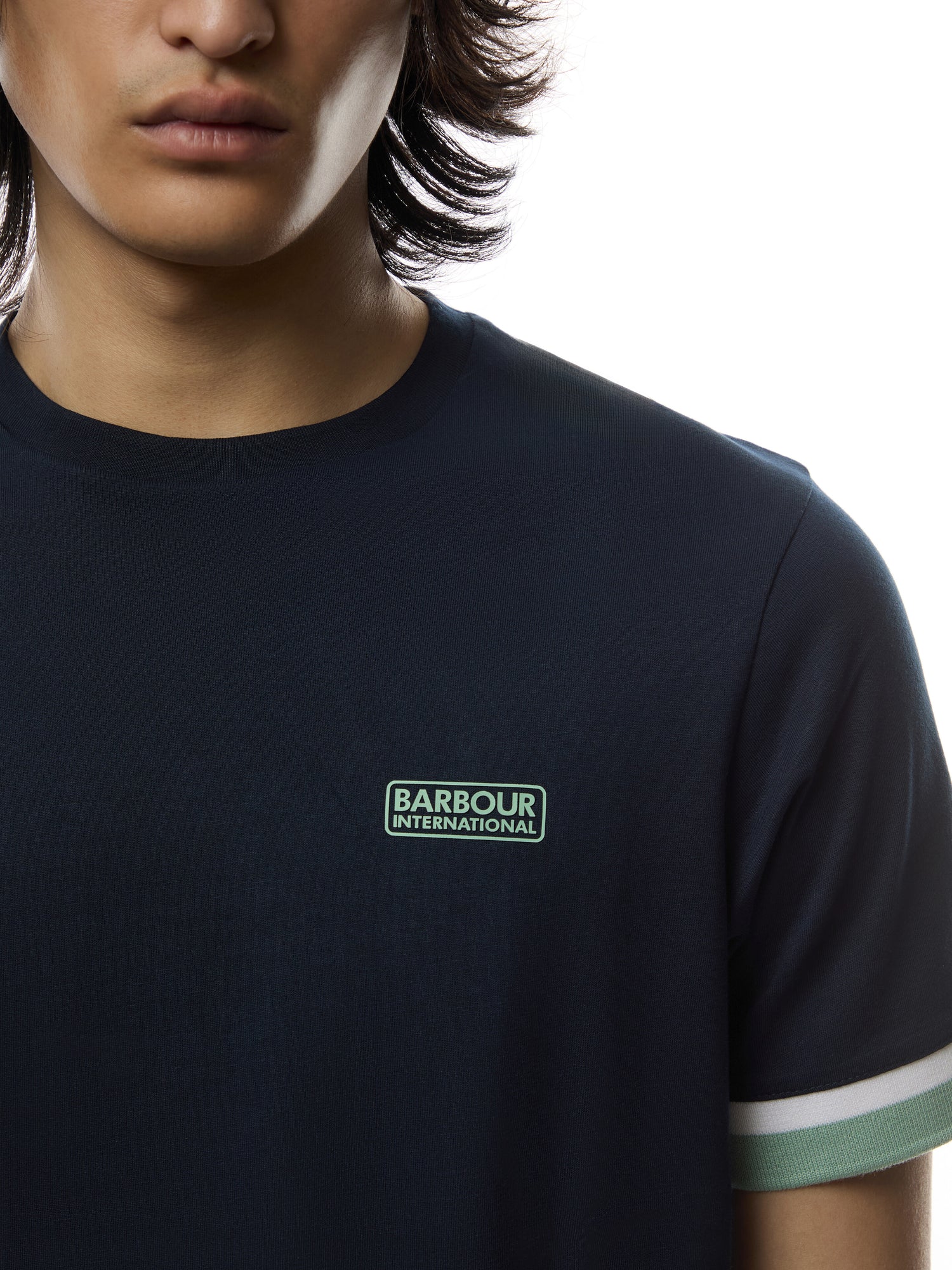 Deep Cuff Evan Tipped T Shirt