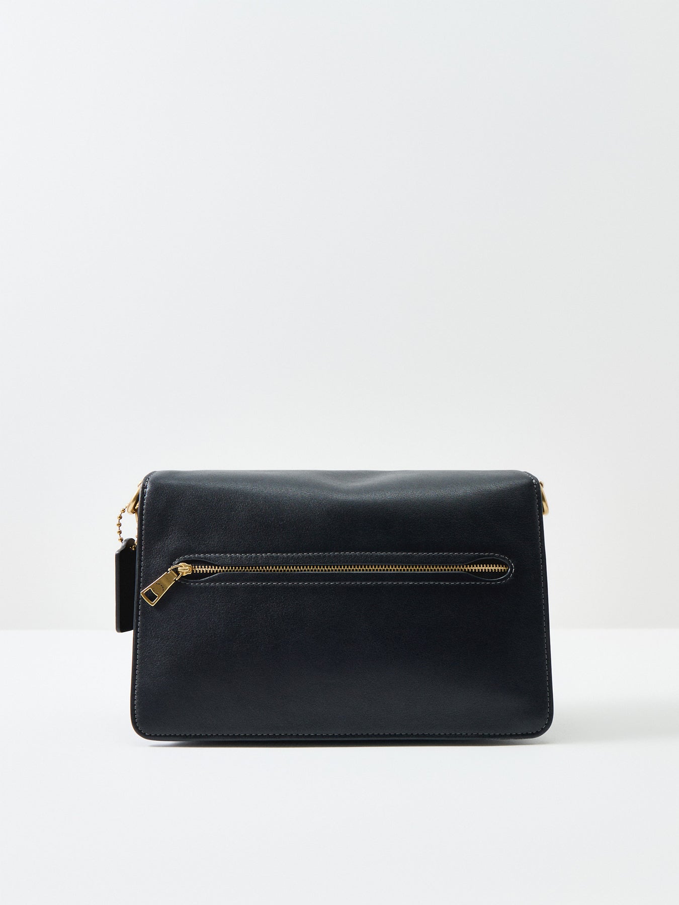 Tabby Chain Leather Shoulder Bag Black