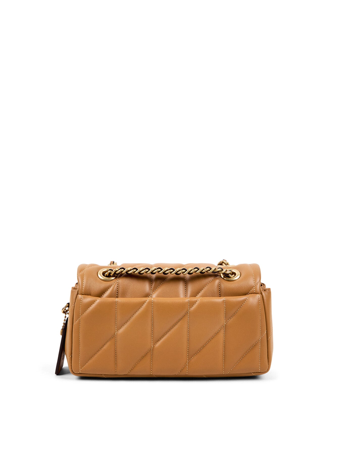 Quilted Tabby Shoulder Bag 20 Honey Brown