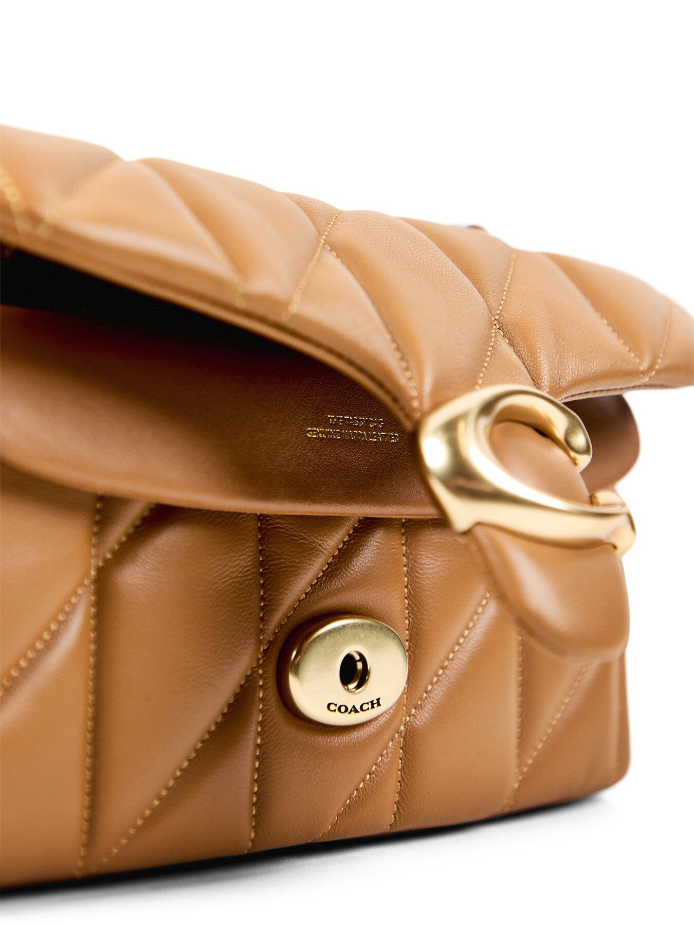 Quilted Tabby Shoulder Bag 20 Honey Brown