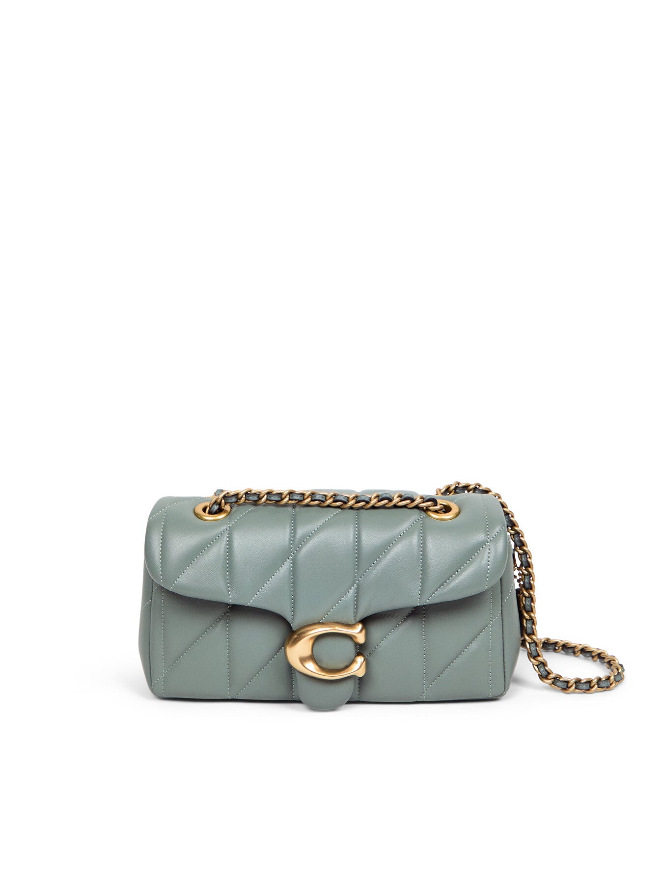 Quilted Tabby Shoulder Bag 20 Sage