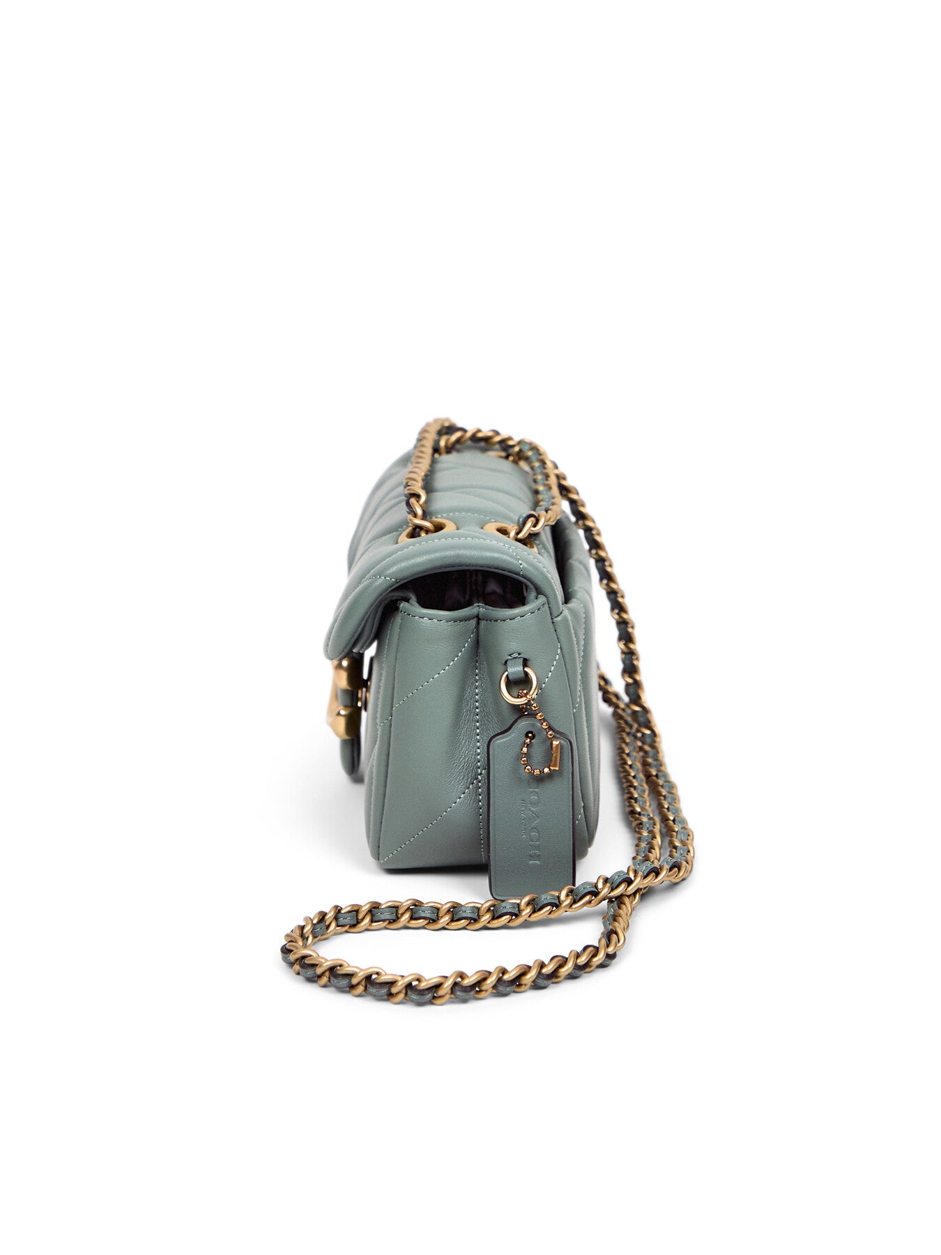 Quilted Tabby Shoulder Bag 20 Sage