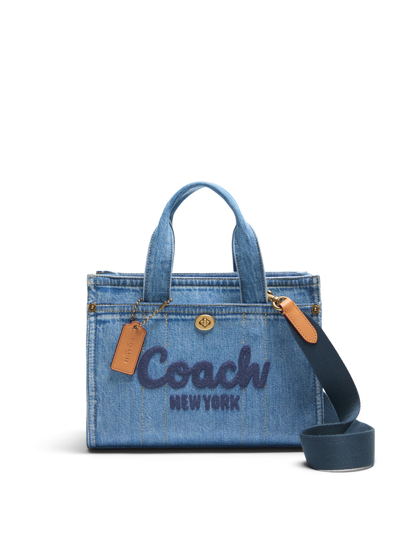 Denim Cargo Tote Bag 26