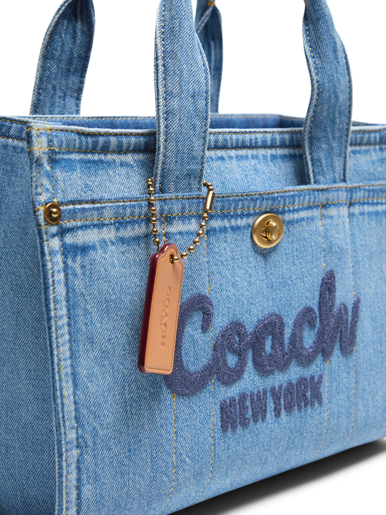 Denim Cargo Tote Bag 26