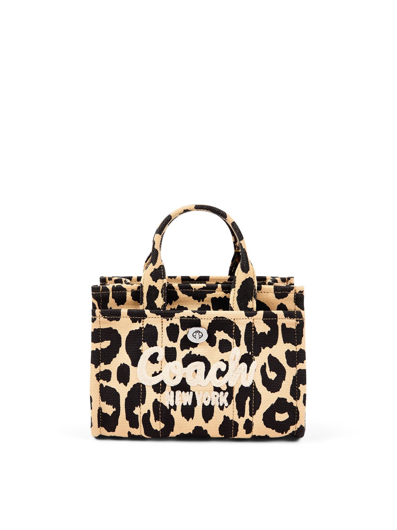 Leopard printed Canvas Cargo Tote 20