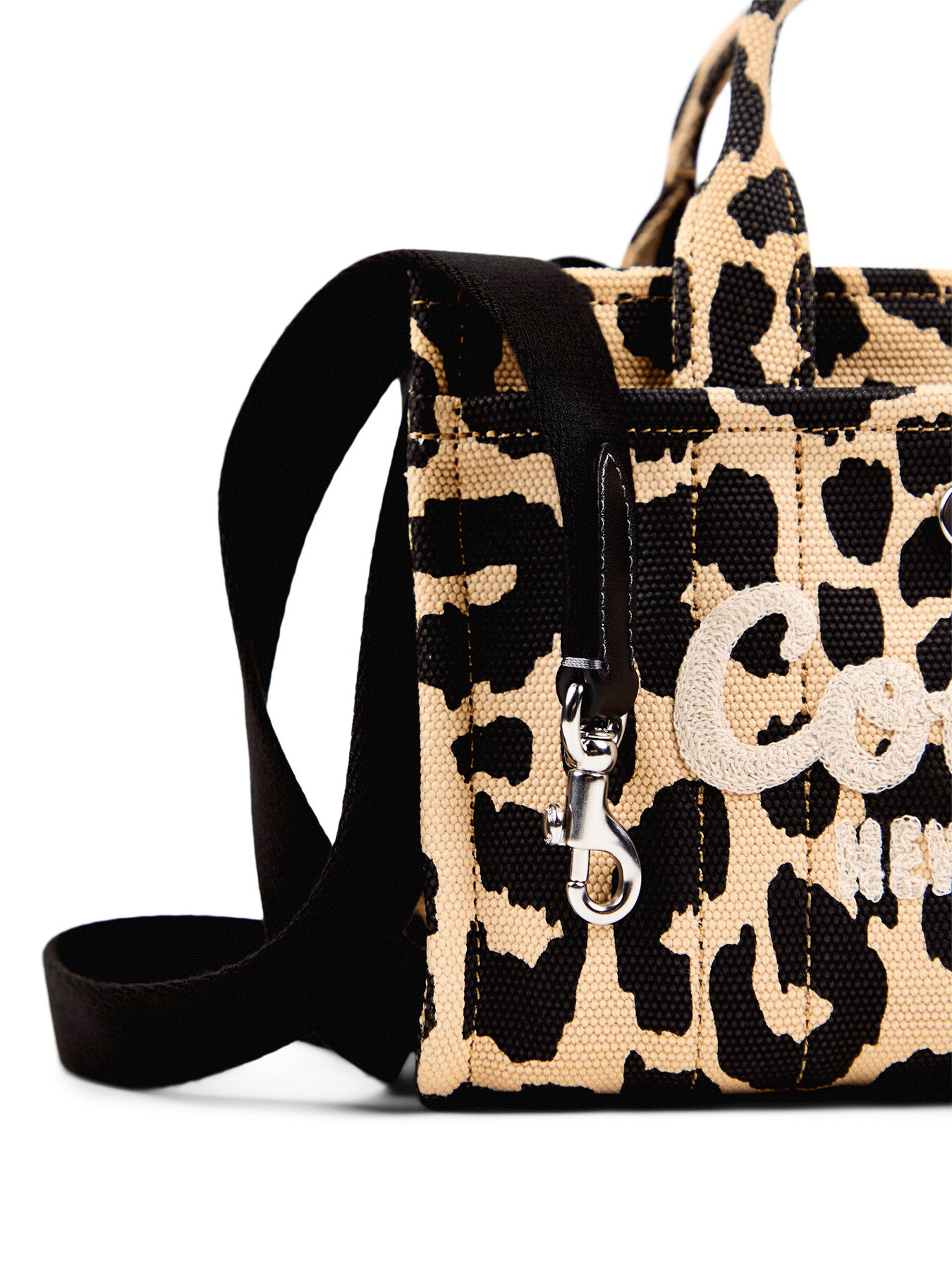 Leopard printed Canvas Cargo Tote 20