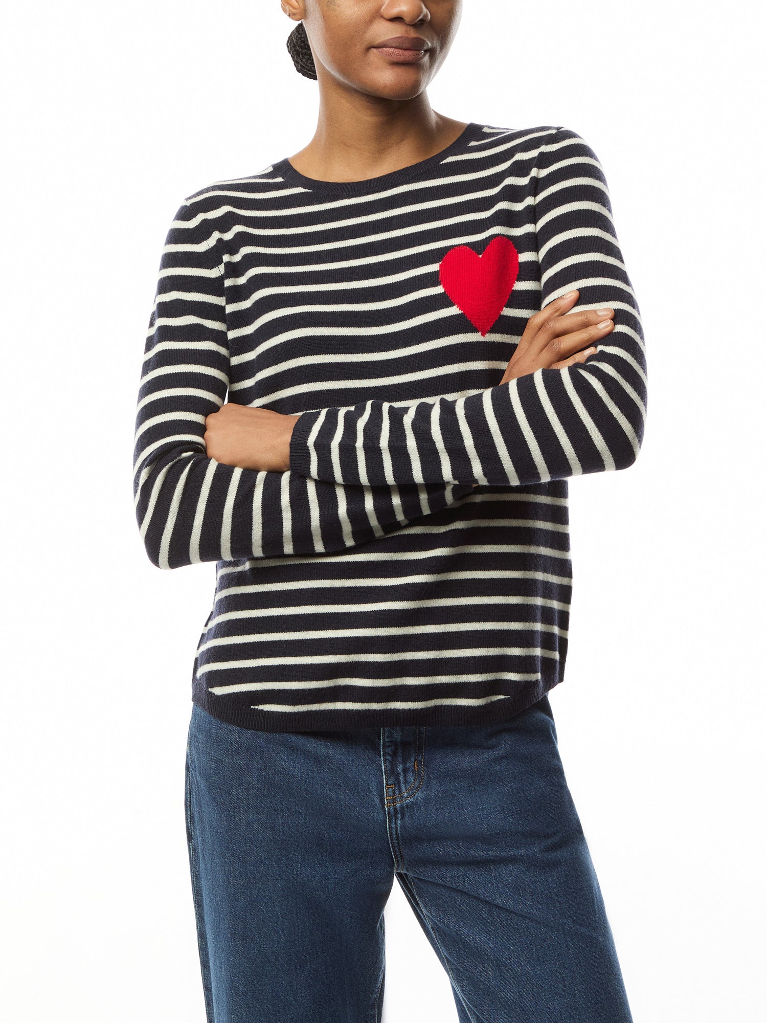 Heart Breton Sweater