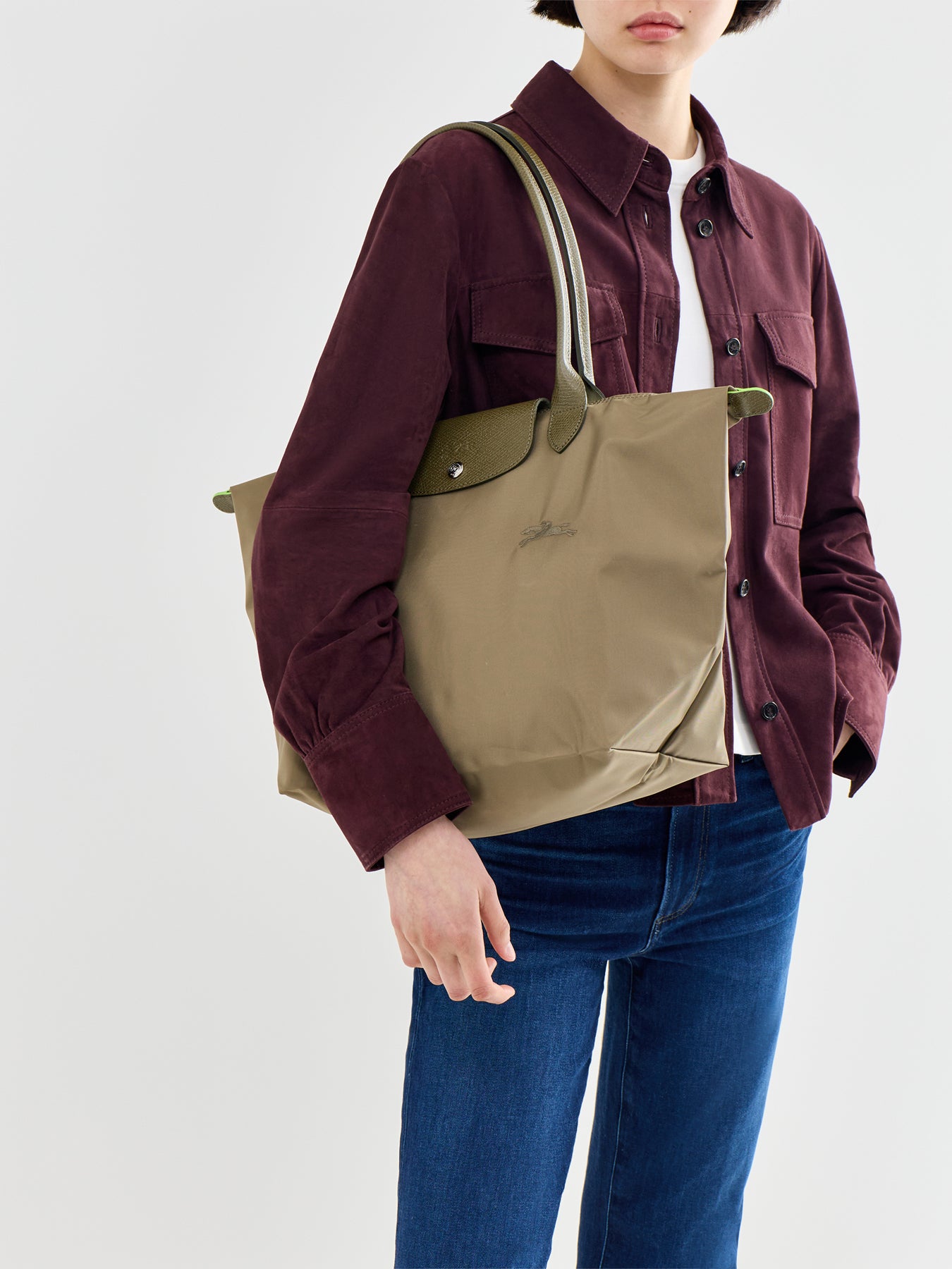 Le Pliage Green Tote Bag L Artichoke
