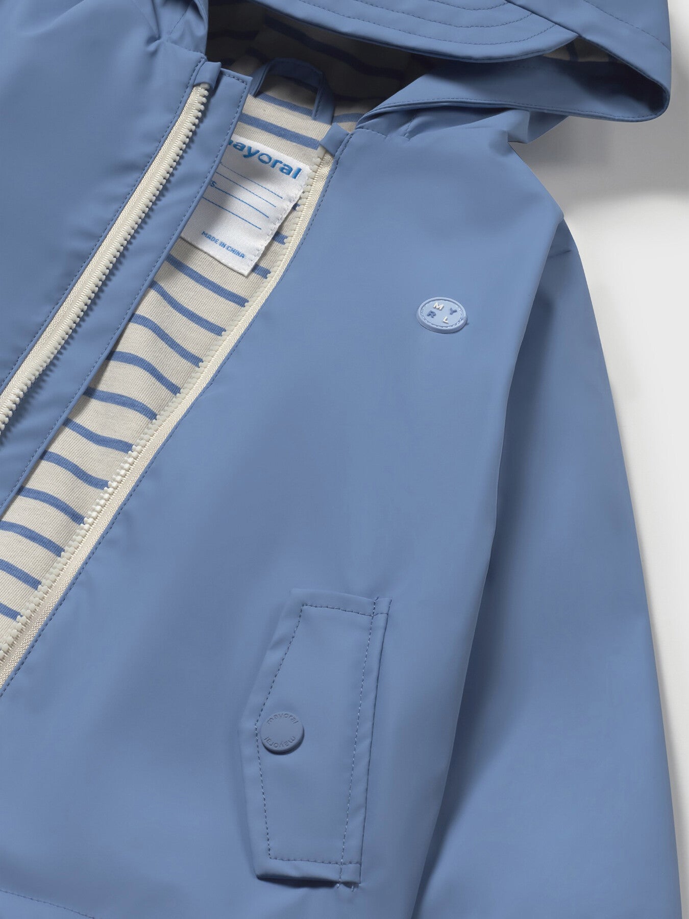 Baby Blue Water Repellent Raincoat