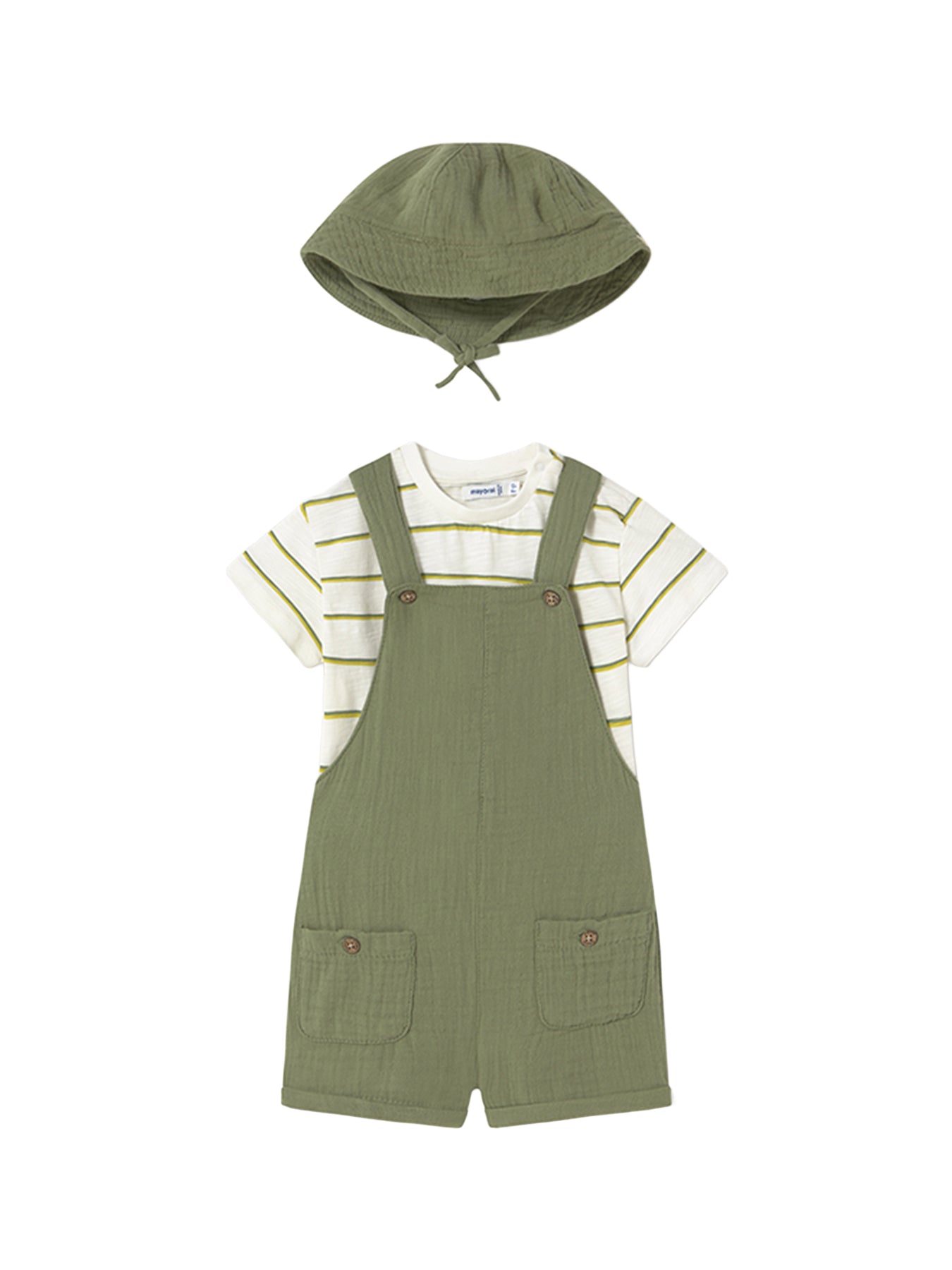 Sage t shirt dungaree set