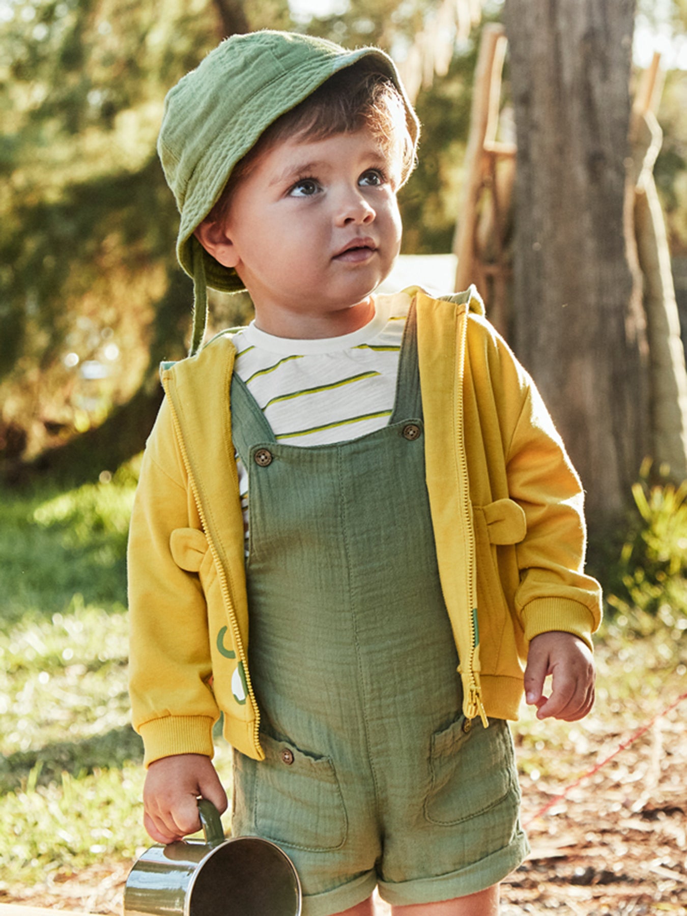 Sage t shirt dungaree set