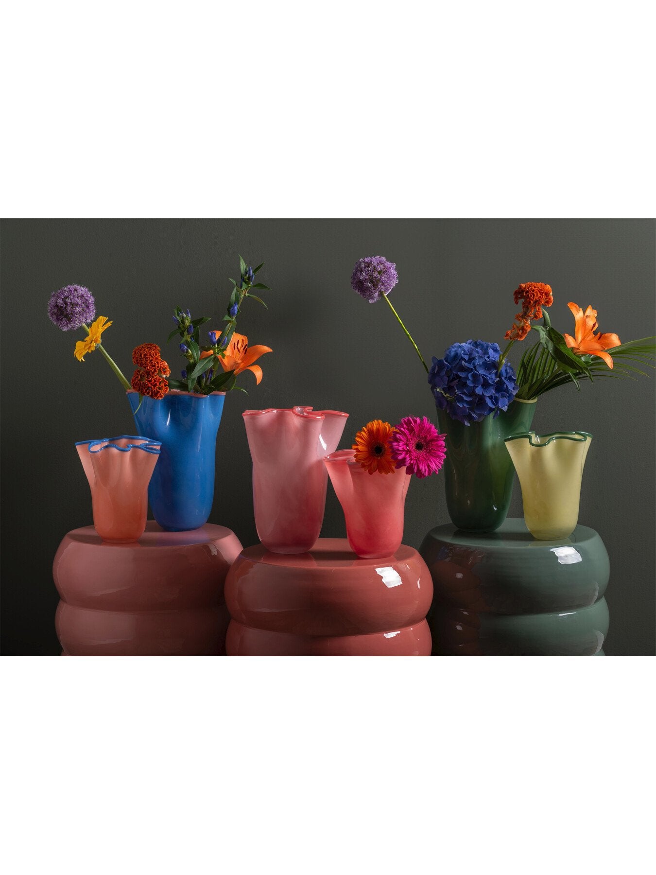 Ruffles Glass Vase Large