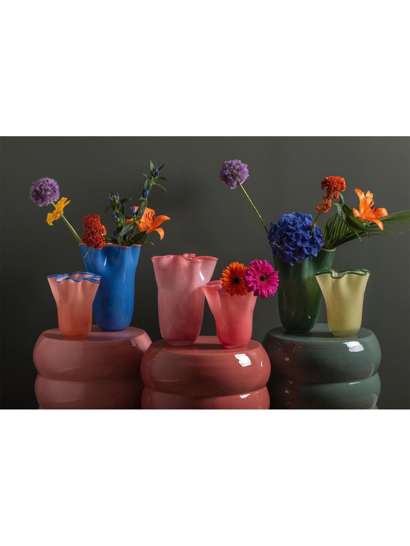 Ruffles Glass Vase Large