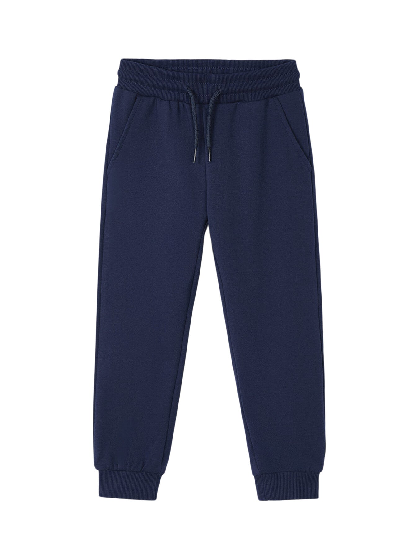 Basic Cuffed Fleece Joggers Navy