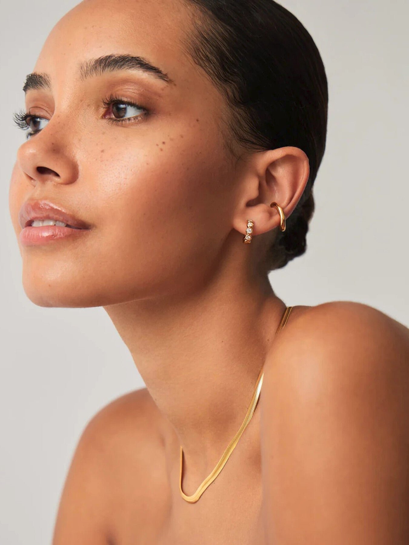 Tennis Small Hoop Earrings