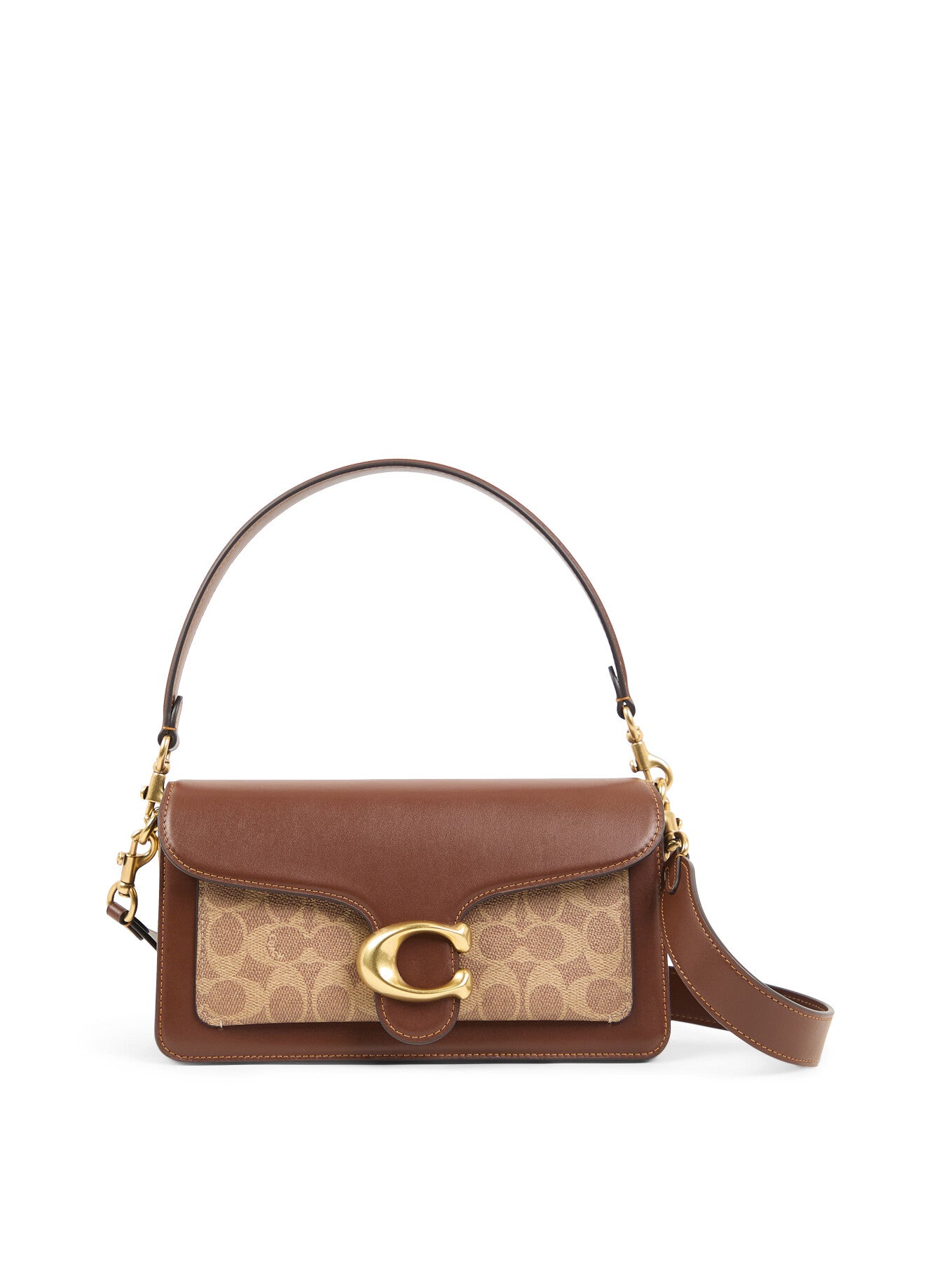 Tabby Shoulder Bag 26 In Signature Canvas Tan Brown