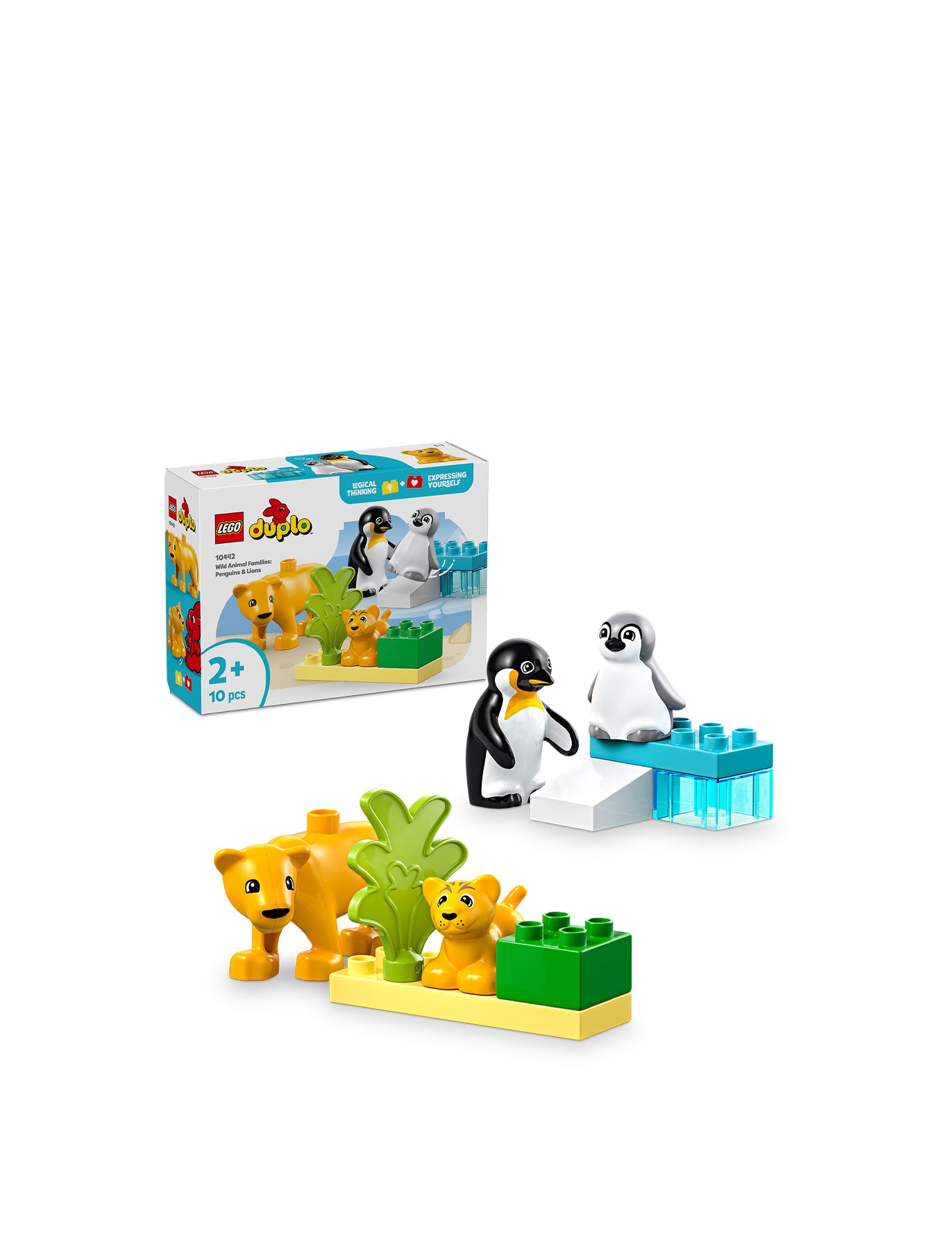 Wild Animal Families Penguins And Lions Construction Set 10442