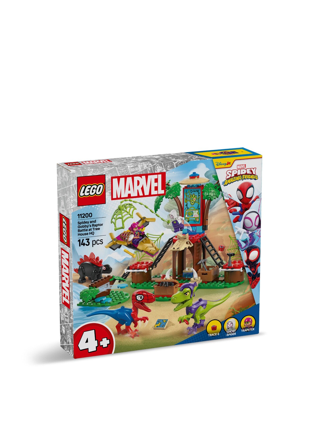 Spidey and Gobbys Raptor Battle at Tree 11200