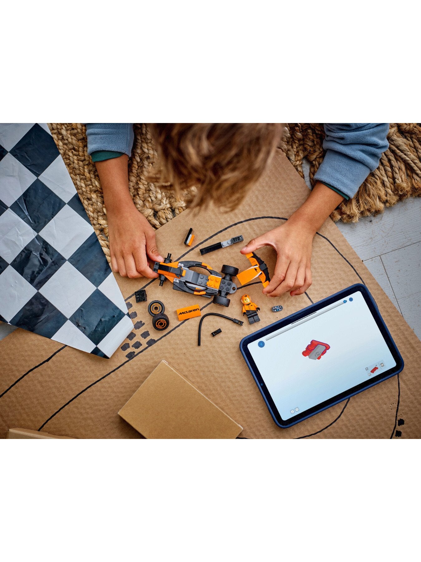 F1 Driver with McLaren Race Car 60442