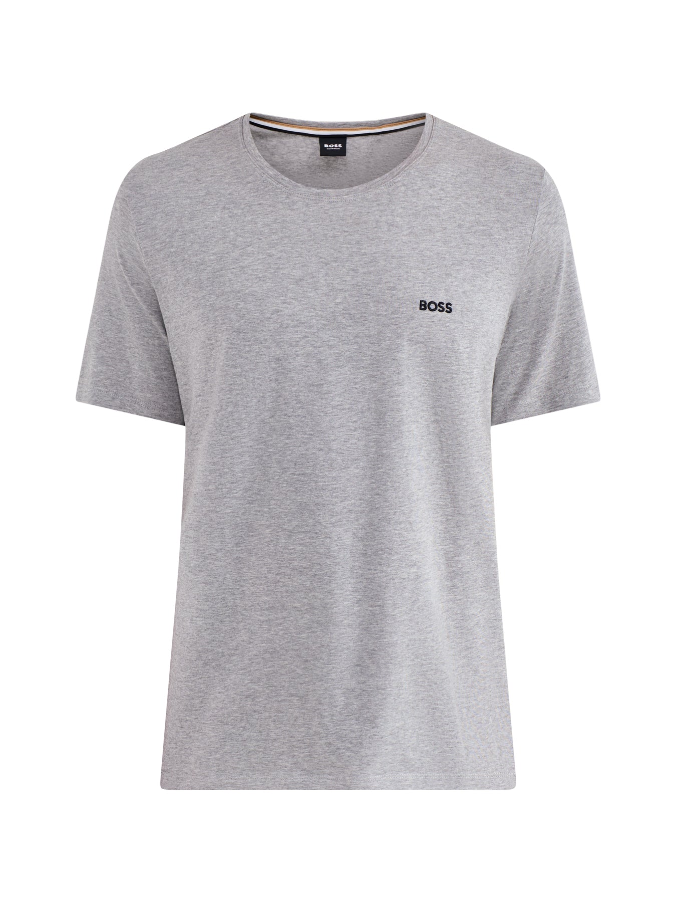 Embroidered Logo Short Sleeve Stretch Cotton T Shirt