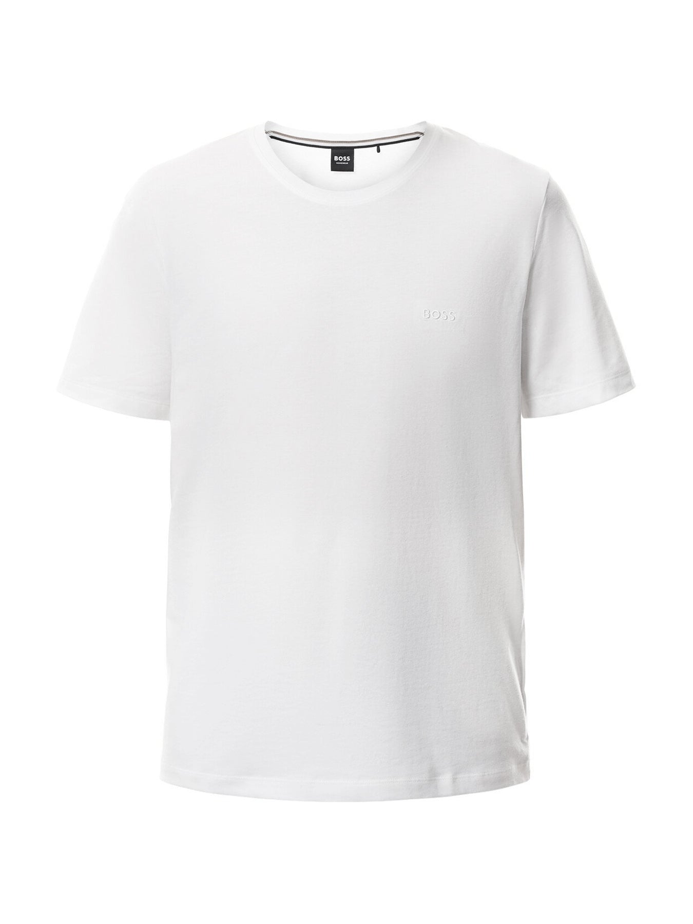 Embroidered Logo Short Sleeve Stretch Cotton T Shirt
