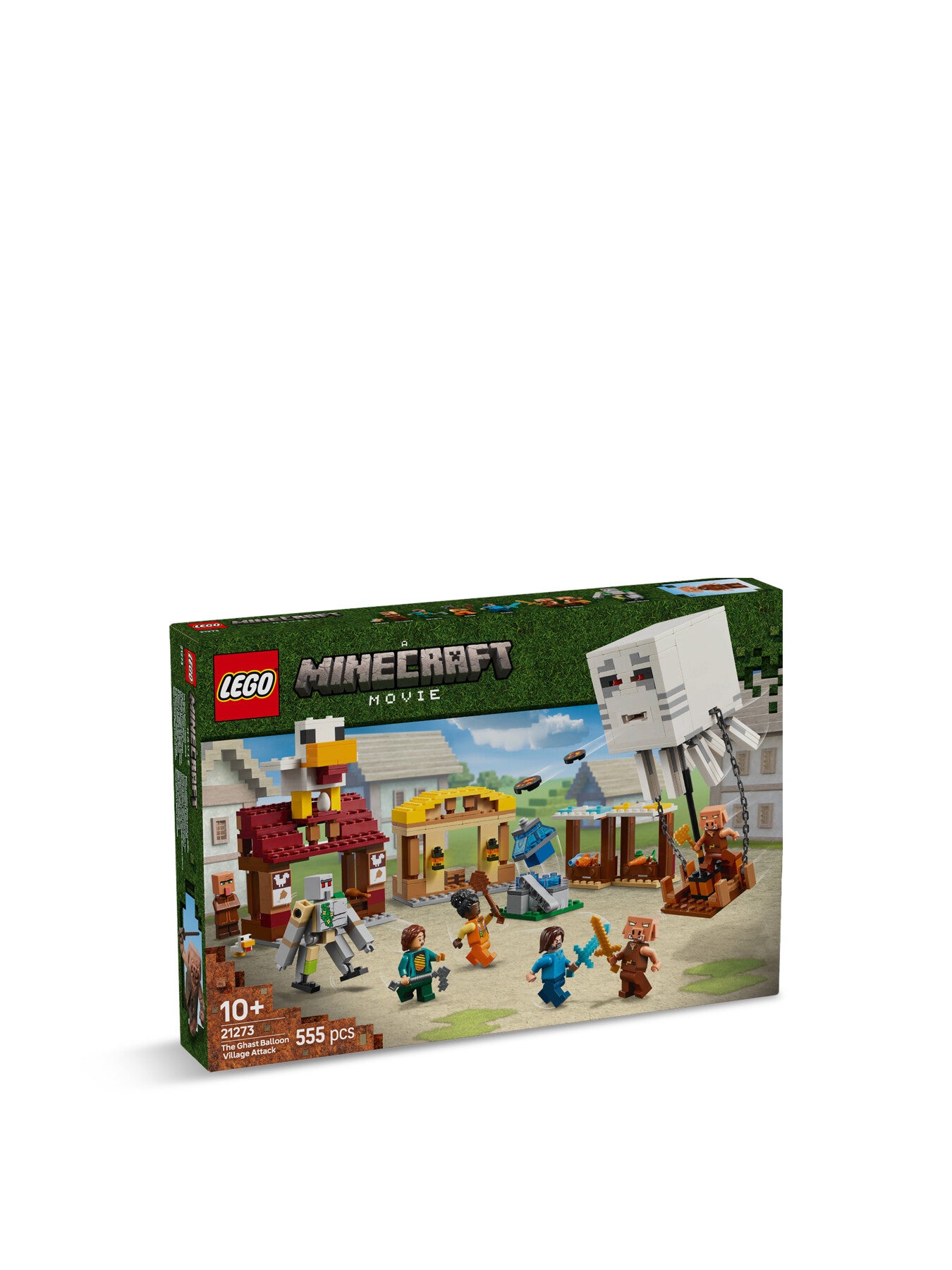 Minecraft® The Ghast Balloon Village Attack, Gamer Gift Toy for Kids 21273