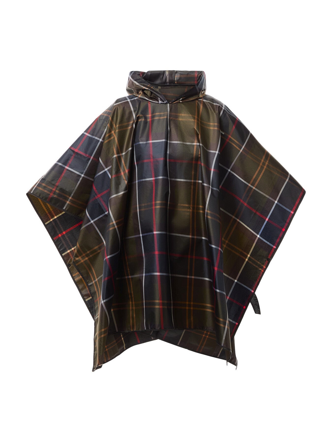 Womens Tartan Showerproof Poncho