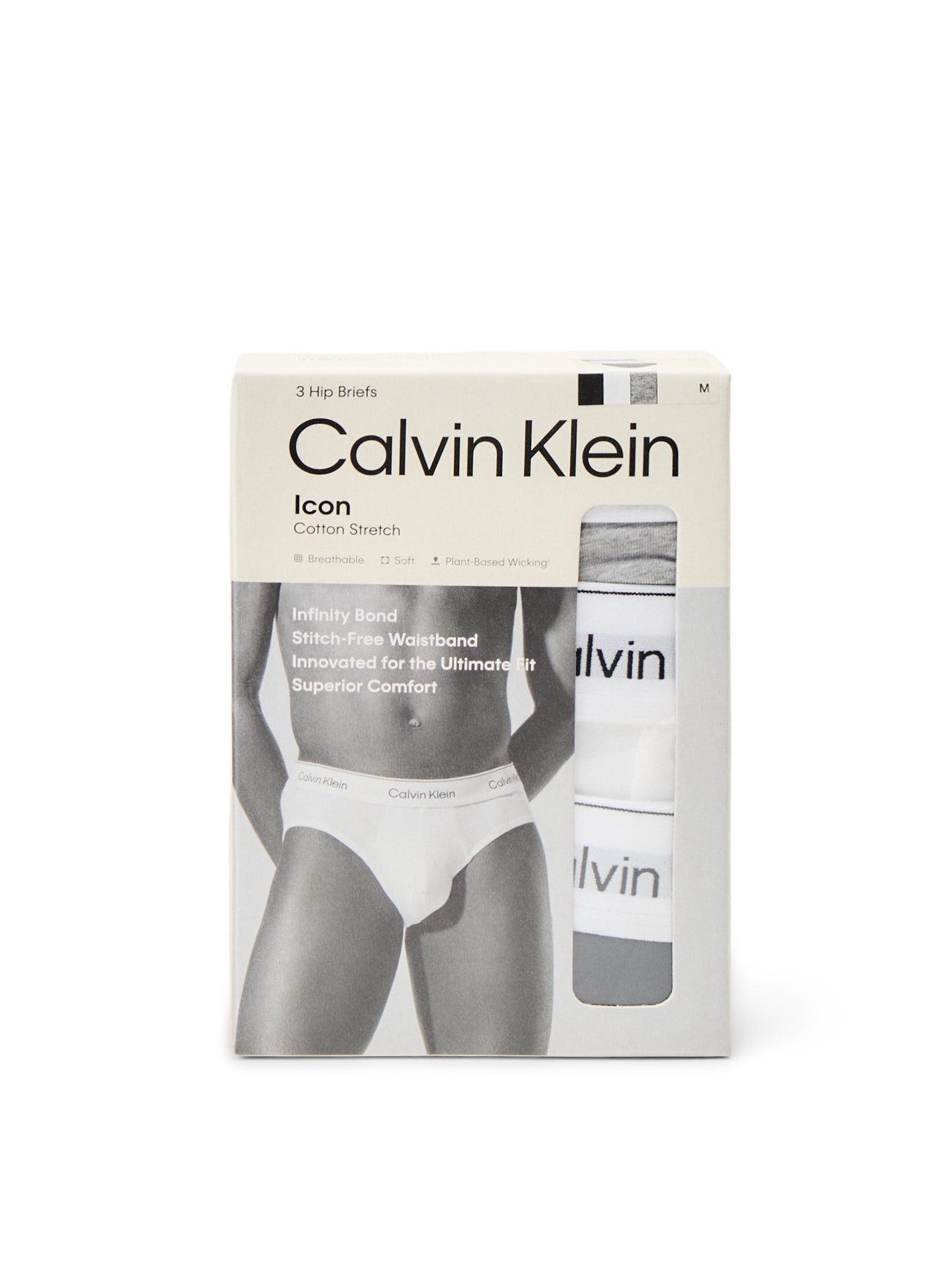 3 Pack Icon Cotton Stretch