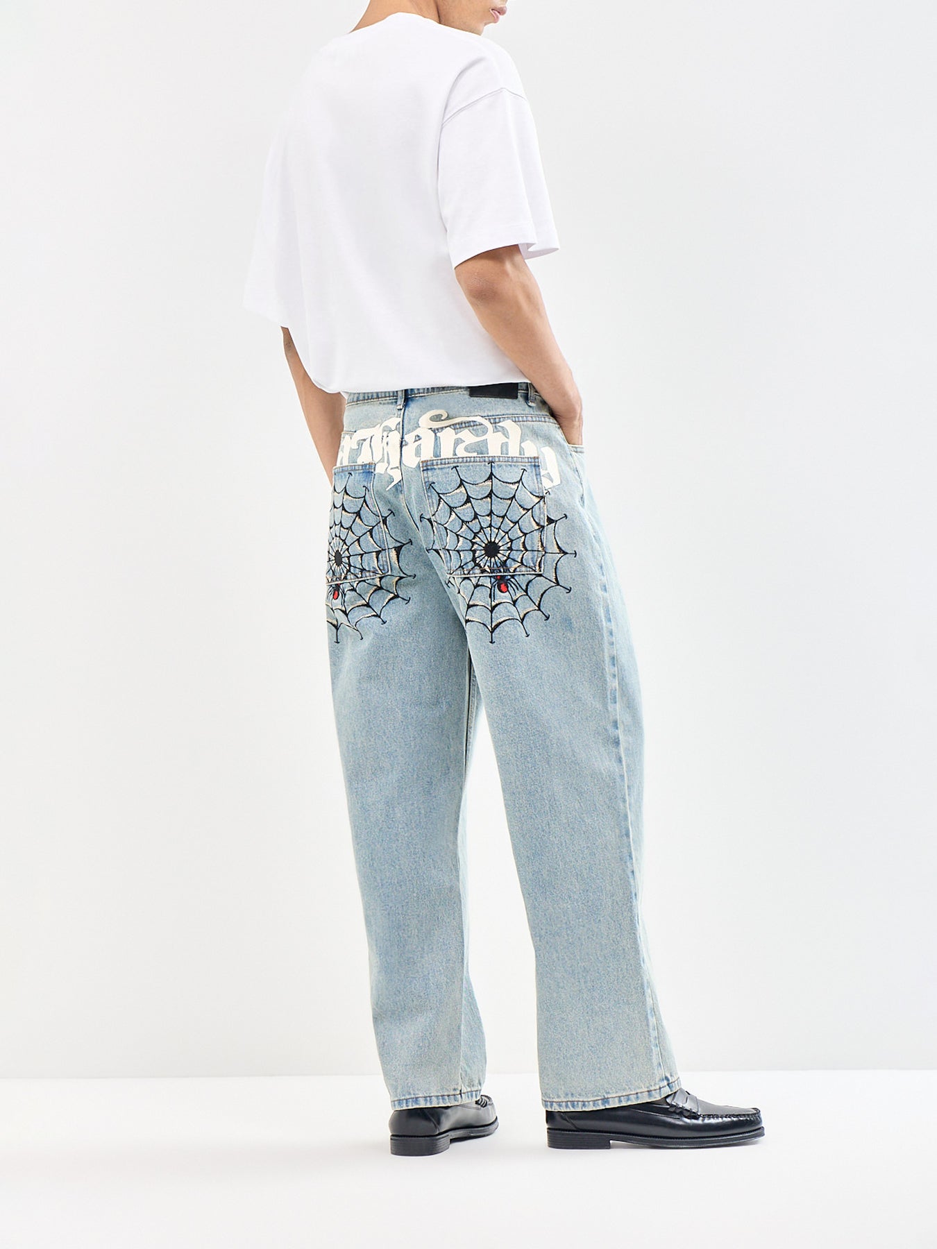 Black Widow Baggy Jeans Blue
