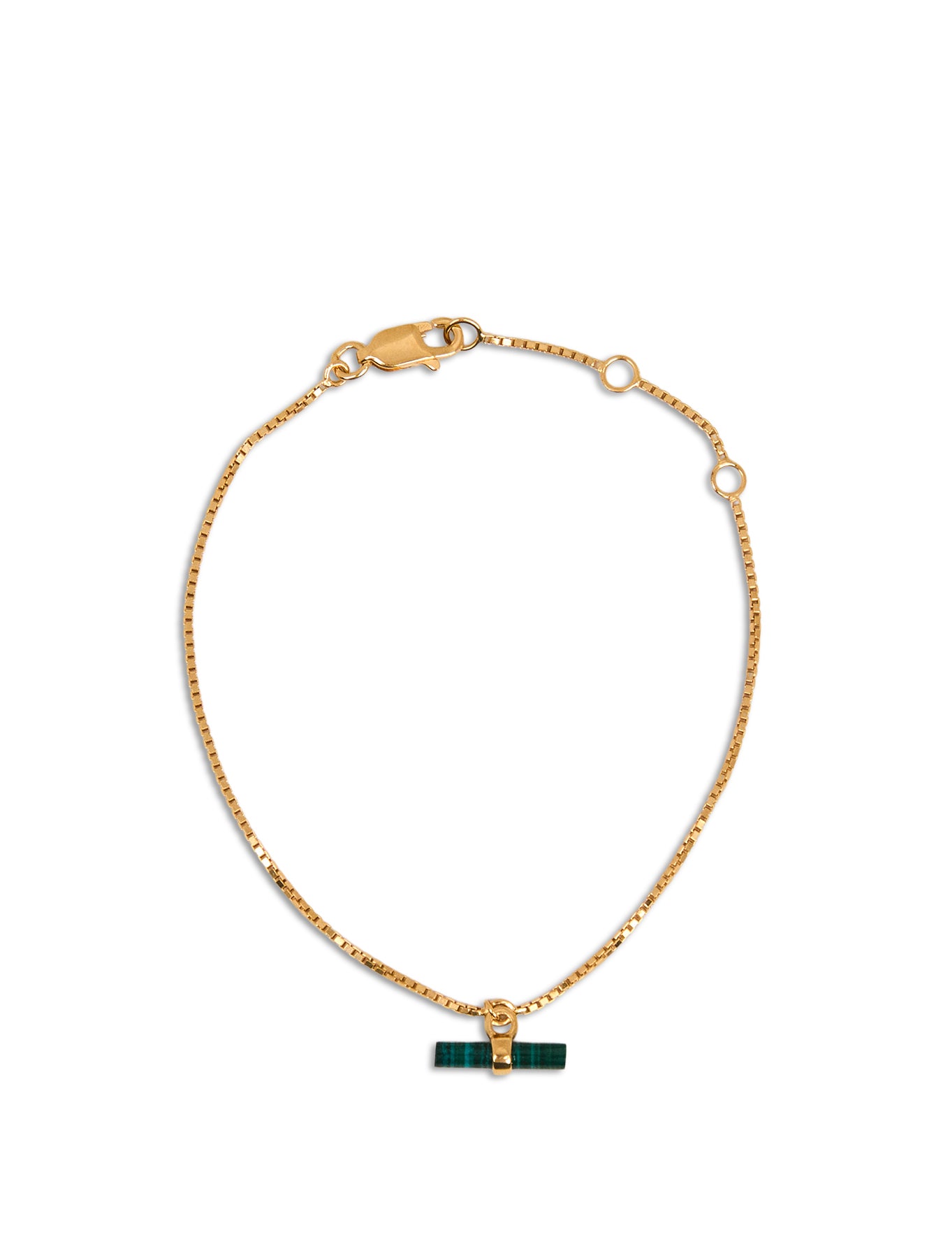 Mini Malachite T-Bar Bracelet