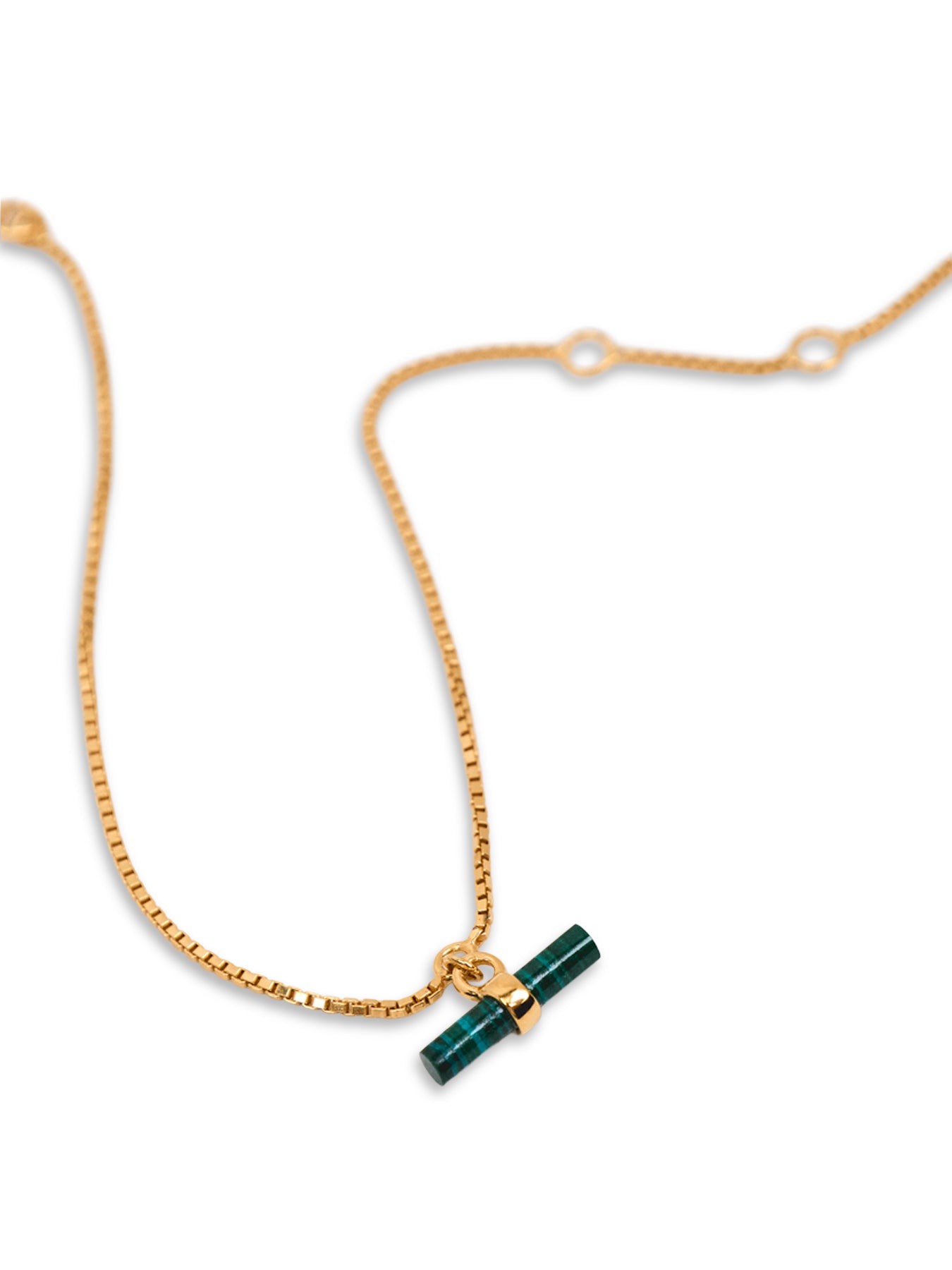 Mini Malachite T-Bar Bracelet