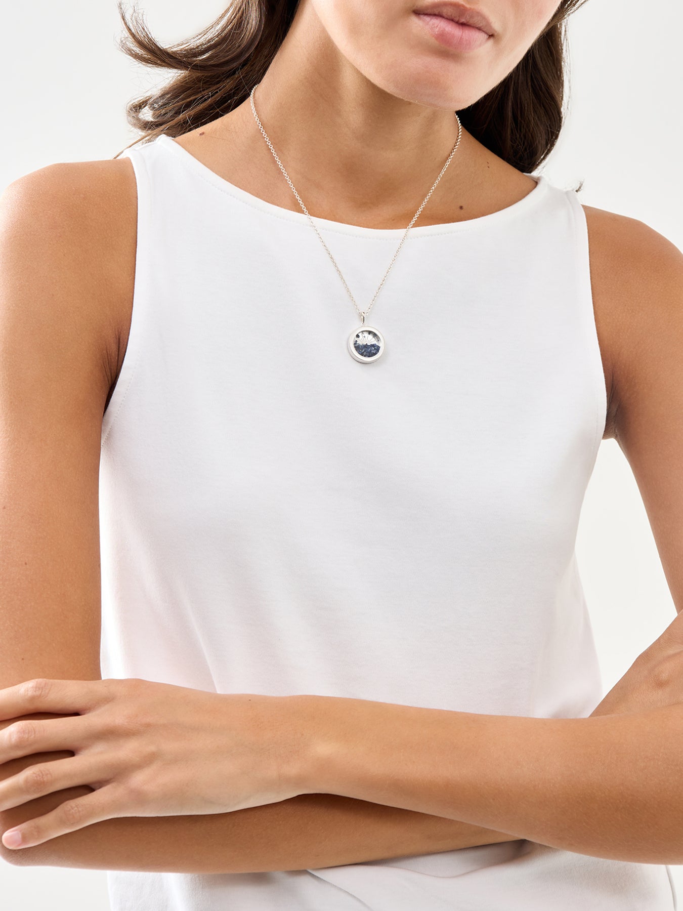 Medium Deco Sun Birthstone Amulet Necklace